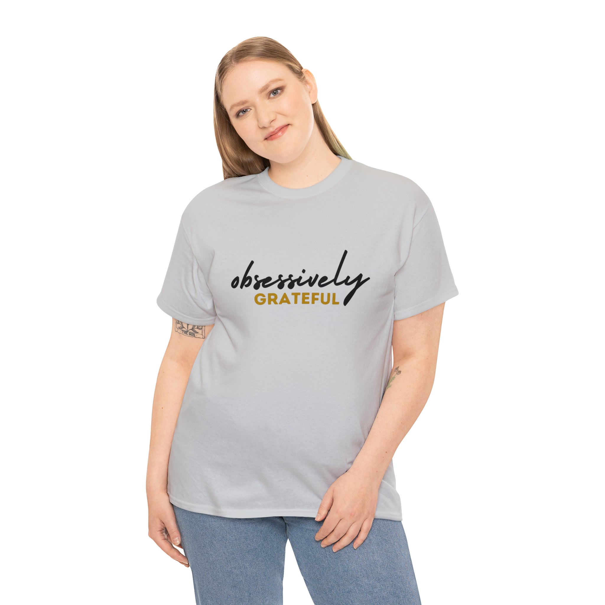 Obsessively Grateful Shirt | Minimalist Unisex T-Shirt