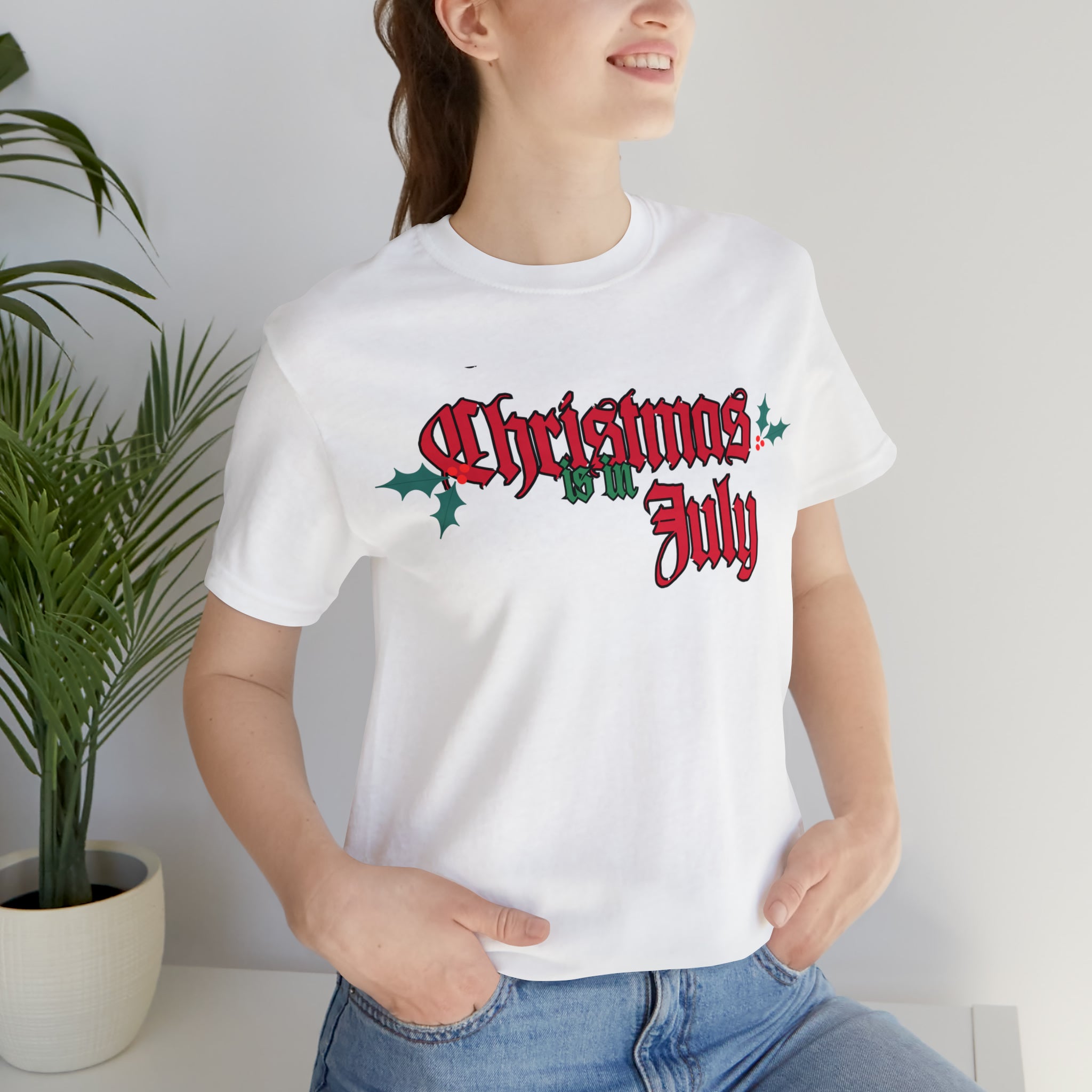 Christmas is in July Shirt | Christmas in July Statement T-Shirt