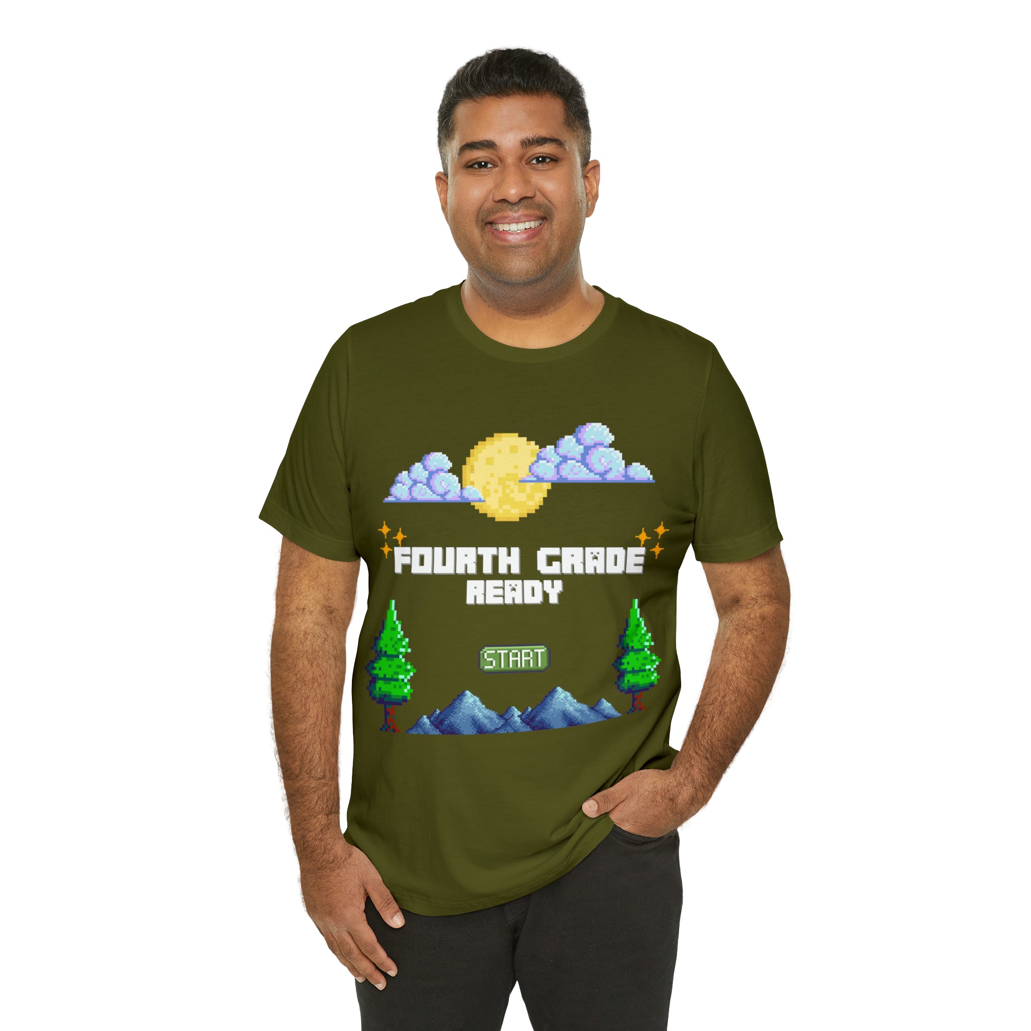 Fourth Grade Ready Pixel Shirt | Minecraft Unisex T-Shirt