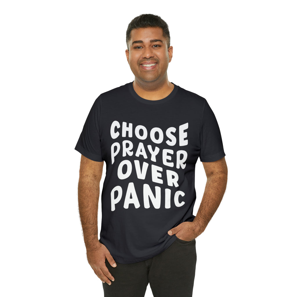 Prayer Over Panic Unisex Shirt | Religious Shirt for Prayers