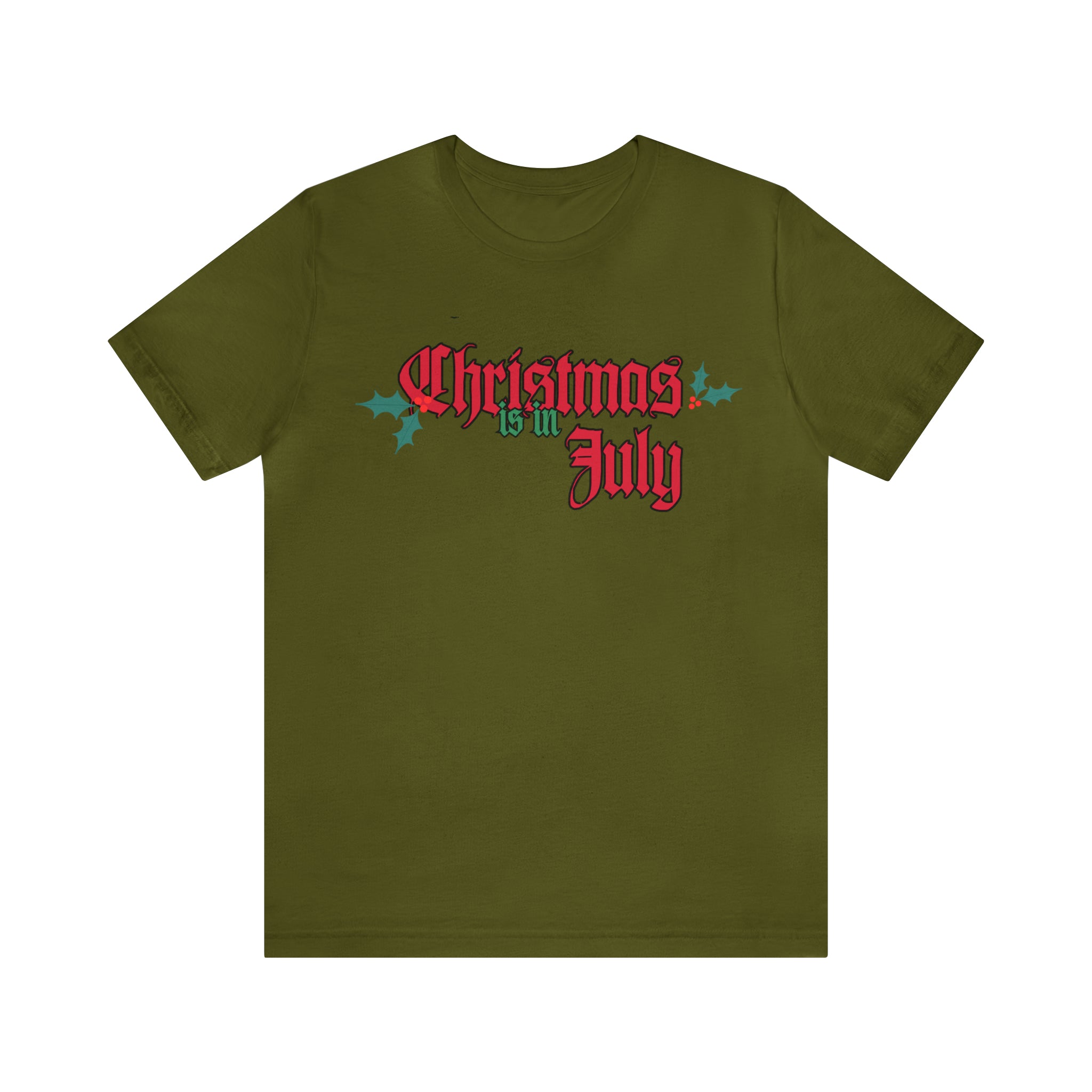 Christmas is in July Shirt | Christmas in July Statement T-Shirt