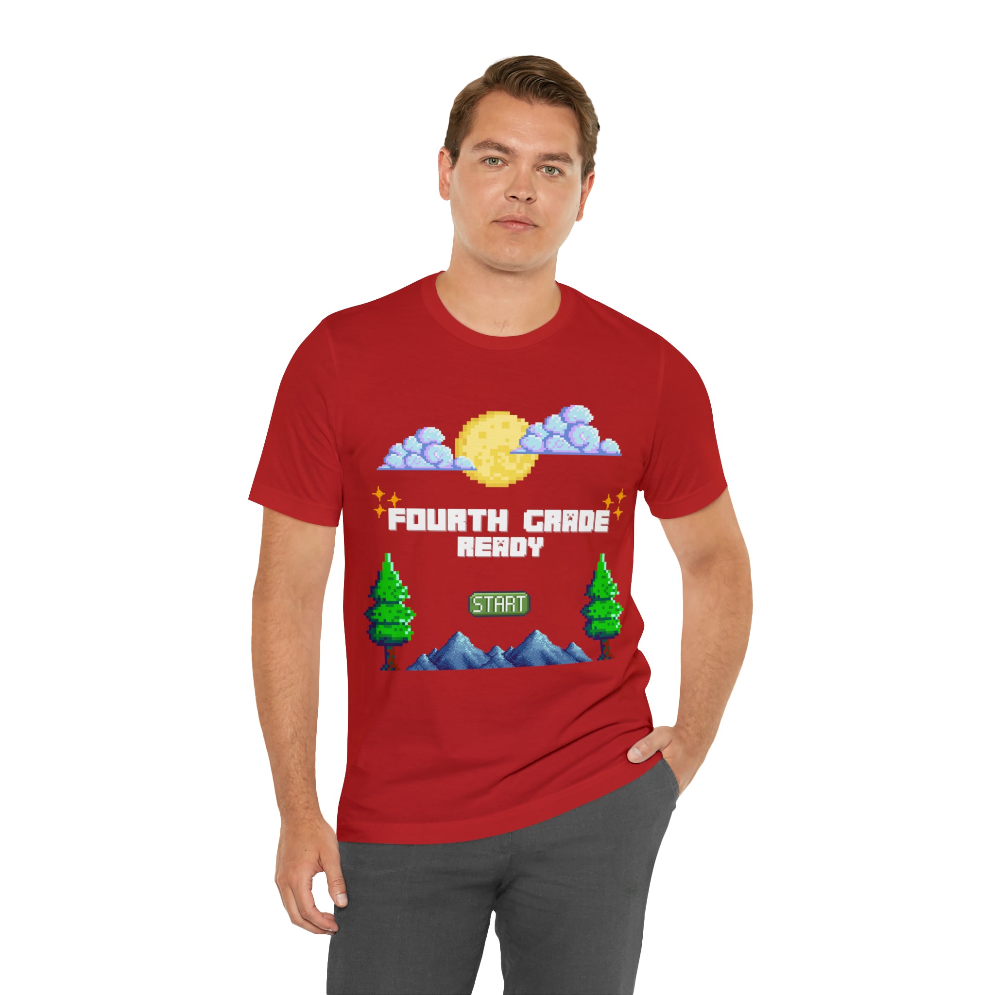 Fourth Grade Ready Pixel Shirt | Minecraft Unisex T-Shirt