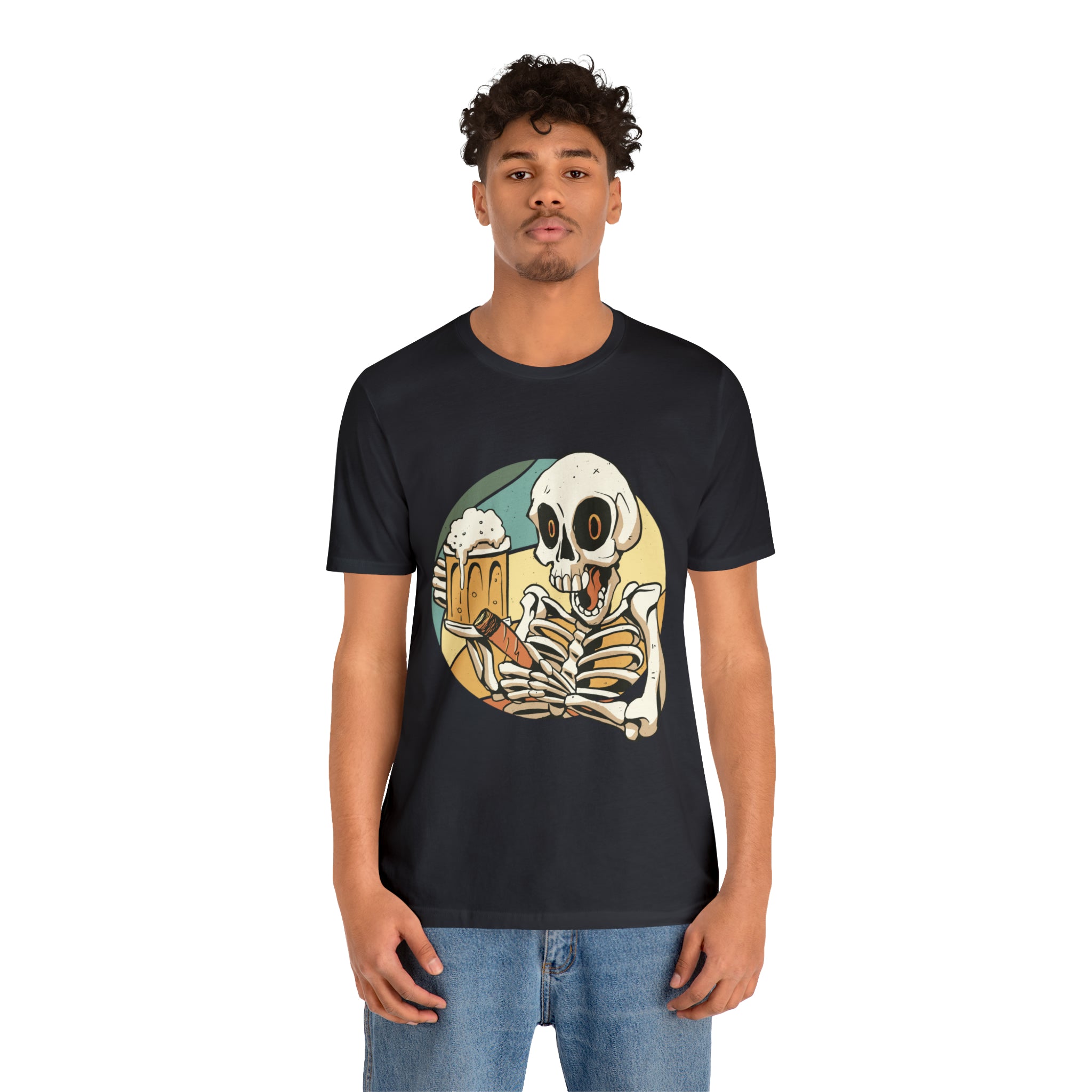 Skeleton Beer Shirt | Drink Beer Unisex T-Shirt