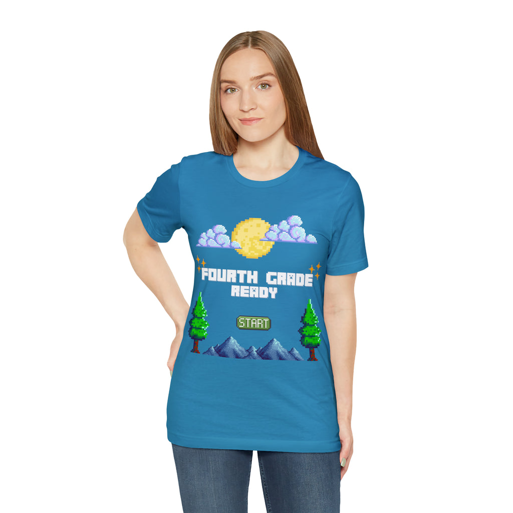 Fourth Grade Ready Pixel Shirt | Minecraft Unisex T-Shirt