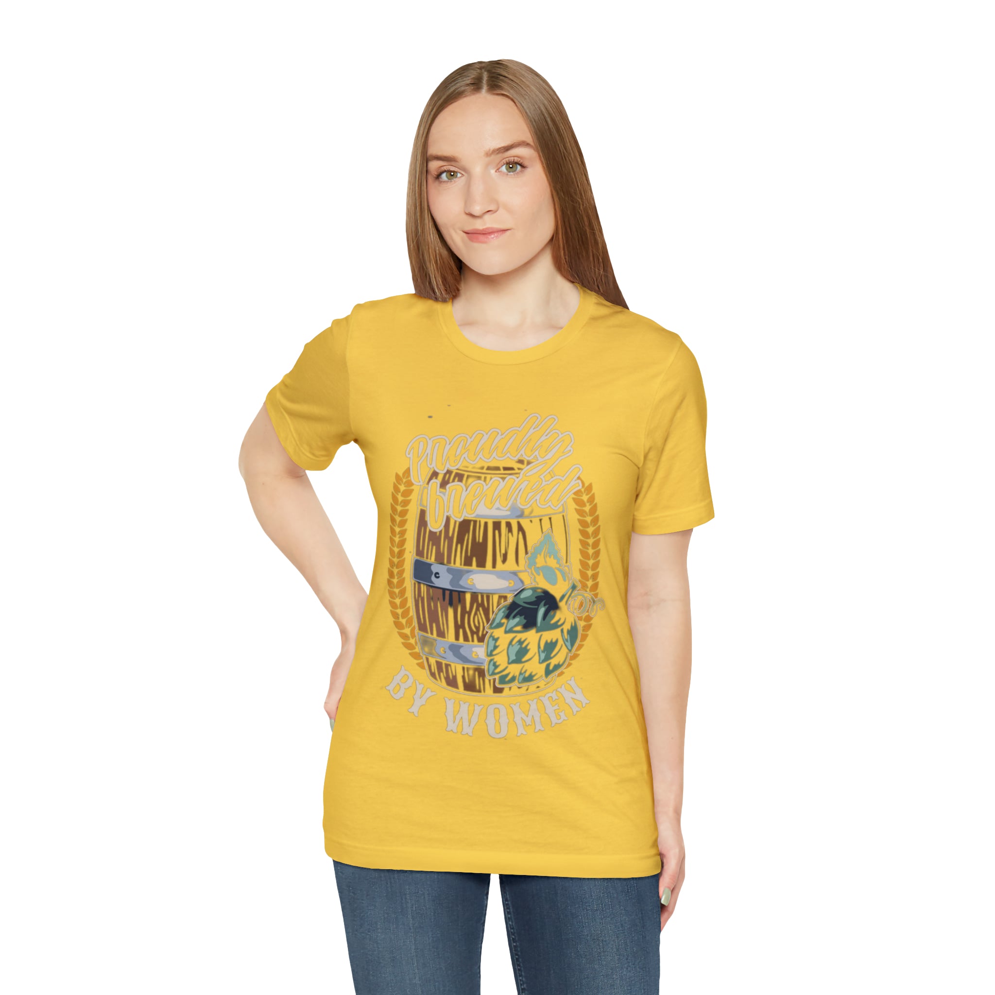 Brewed by Women Beer Shirt | Drink Beer Unisex T-Shirt