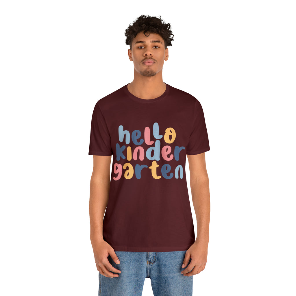 Hello Kindergarten School Shirt | First day of School Unisex T-Shirt