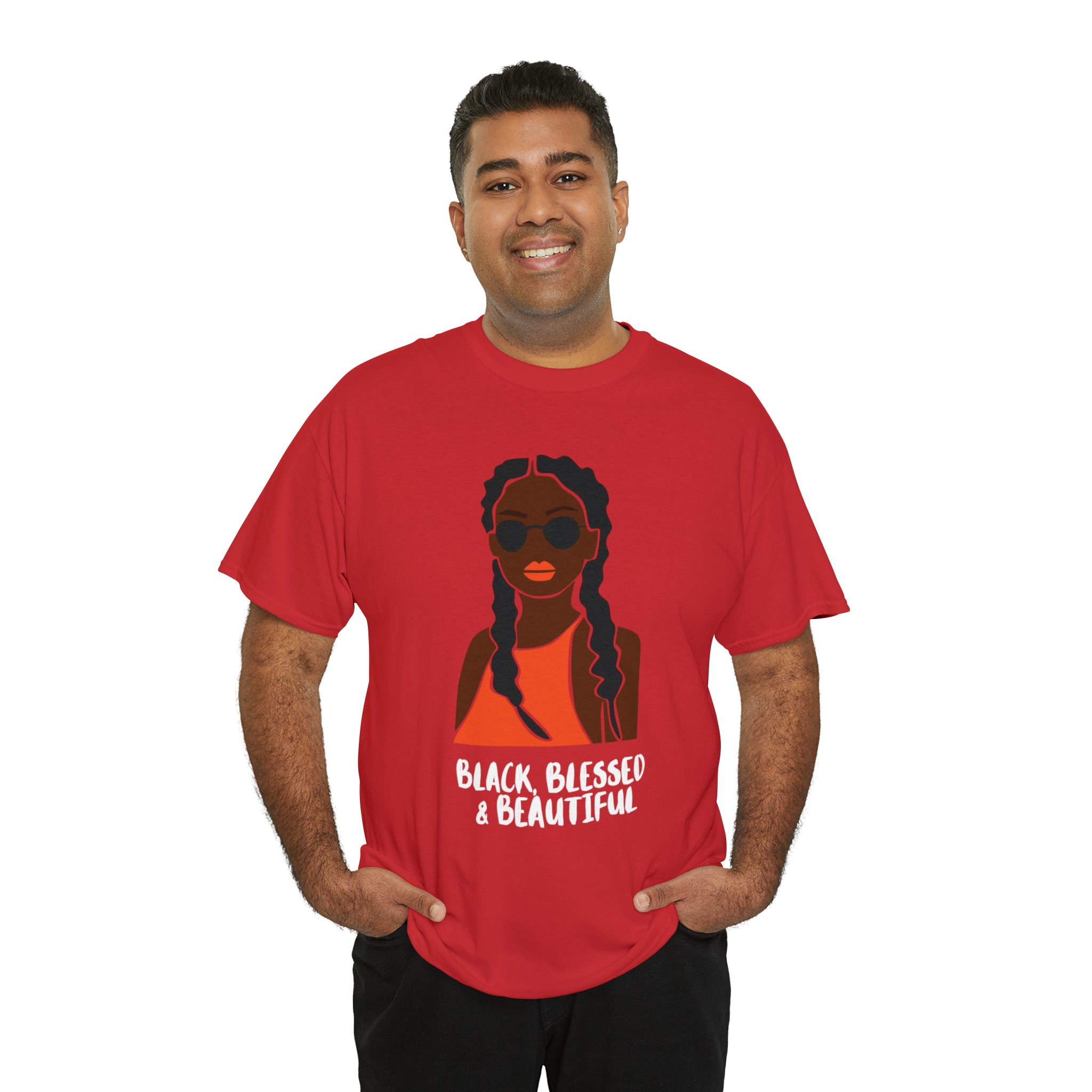 Black Blessed And Beautiful Shirt | Empowered & Beautiful Cotton T-shirt