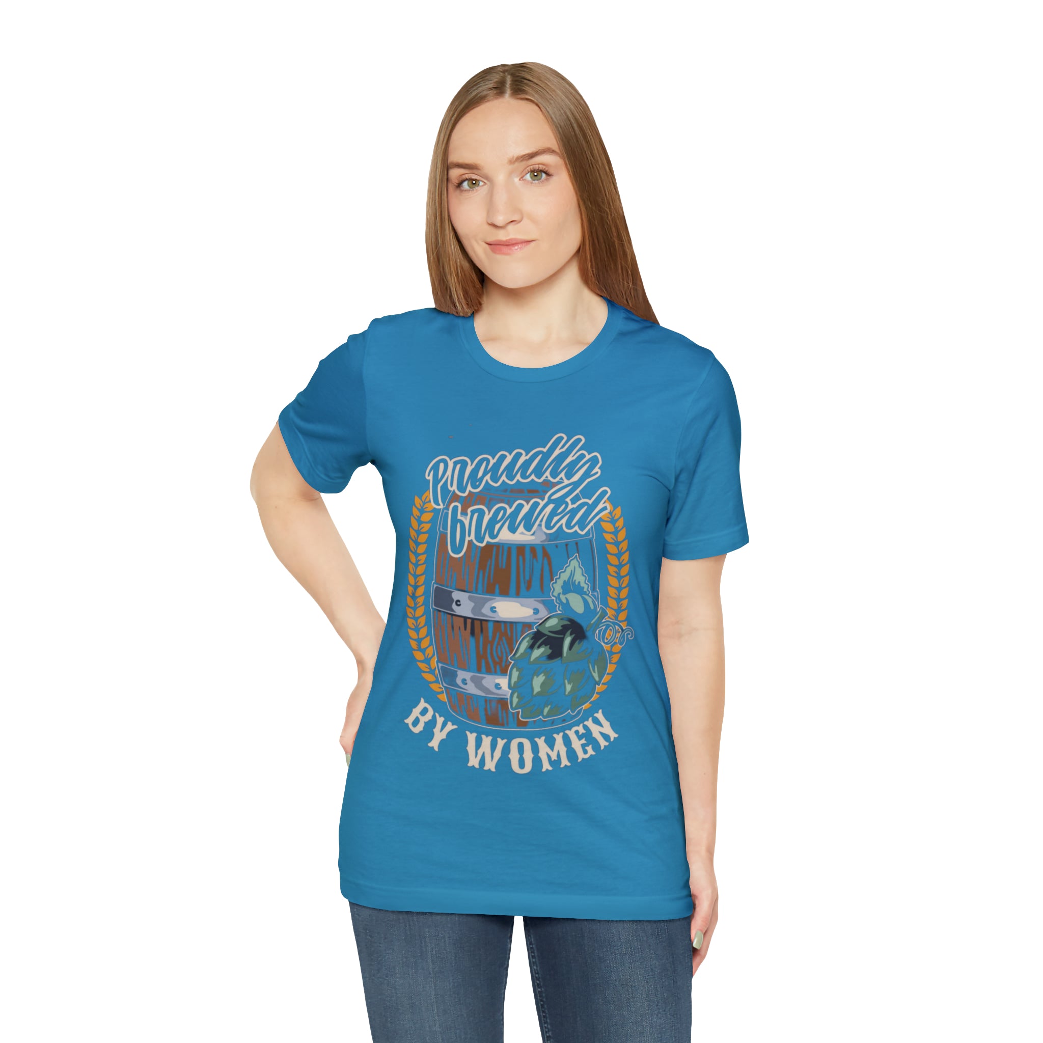 Brewed by Women Beer Shirt | Drink Beer Unisex T-Shirt