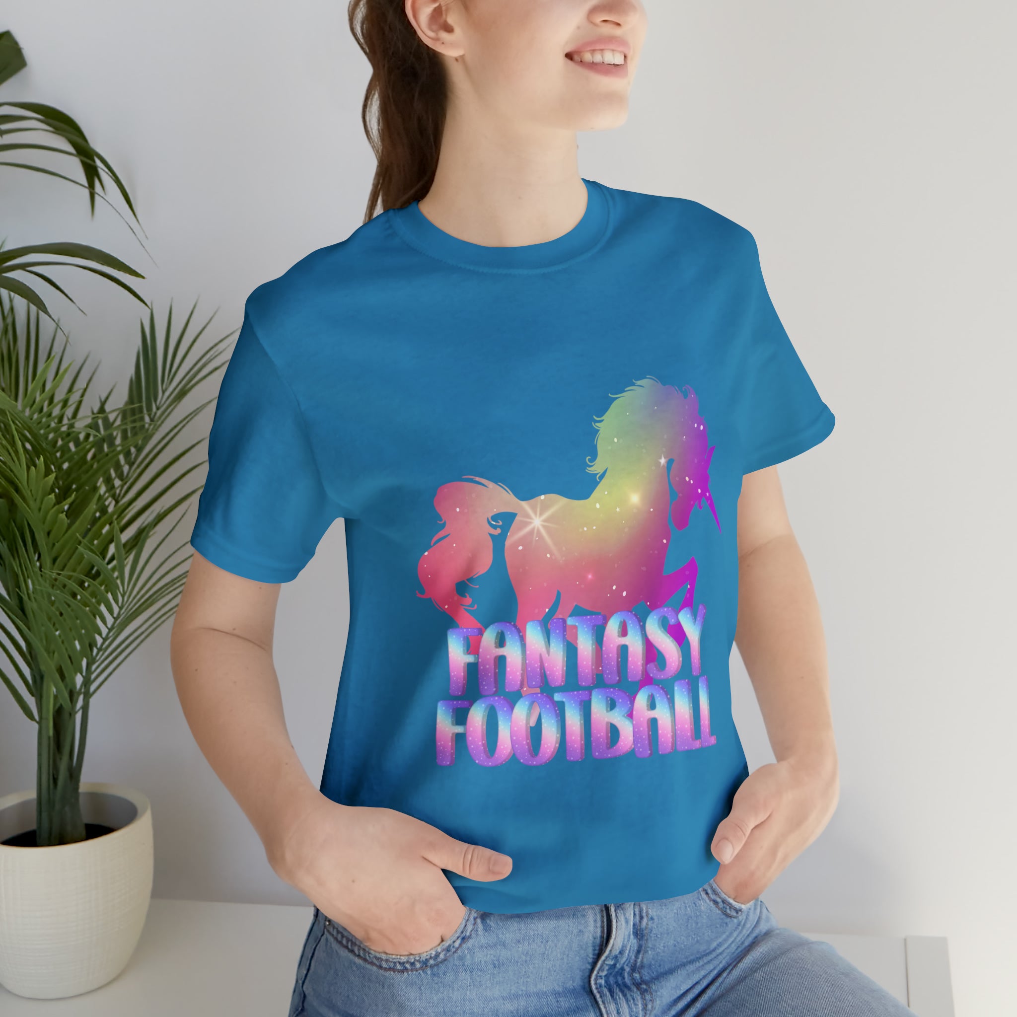 Fantasy Football Pink Shirt | Unicorn Fantasy Football Unisex T-Shirt