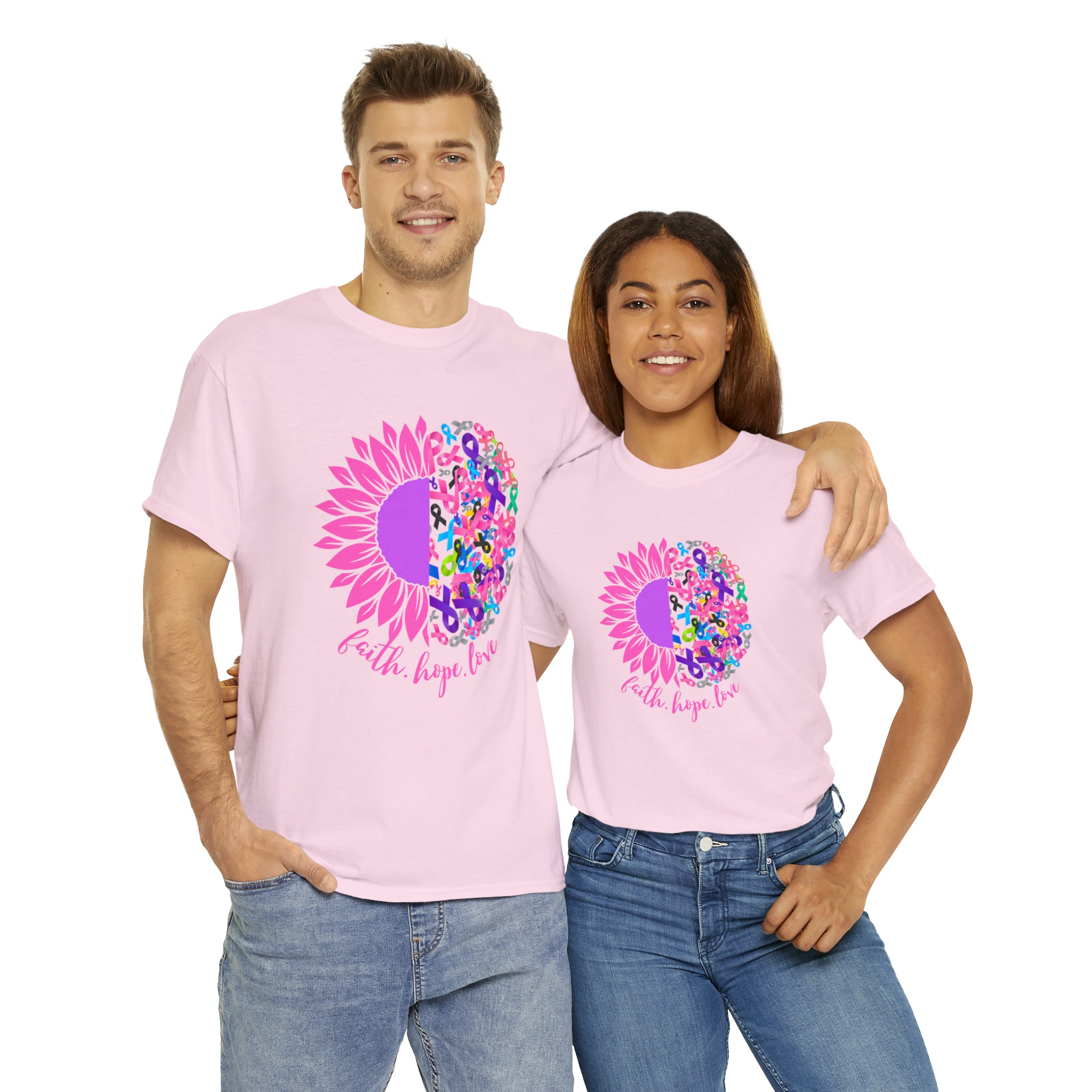 Faith Hope Love Shirt | Cancer Warrior Support Unisex T-Shirt
