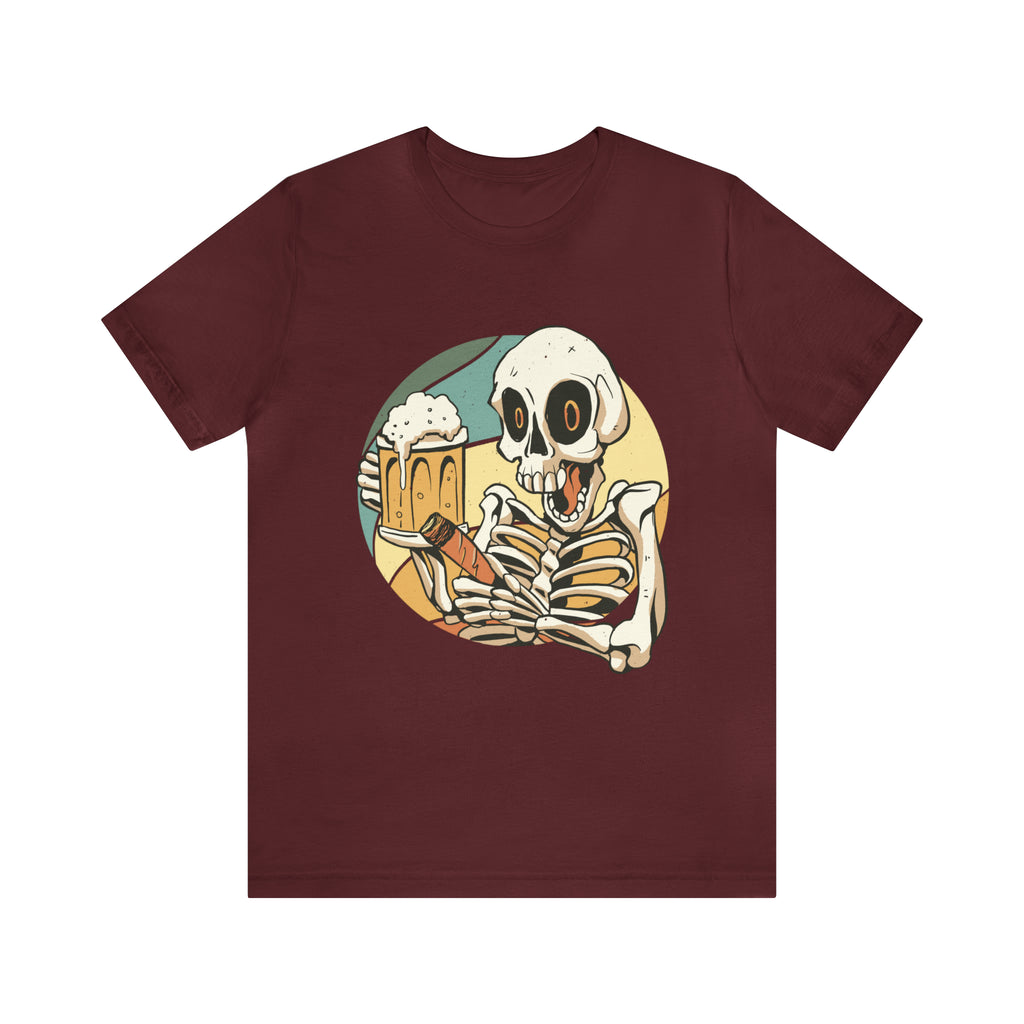 Skeleton Beer Shirt | Drink Beer Unisex T-Shirt