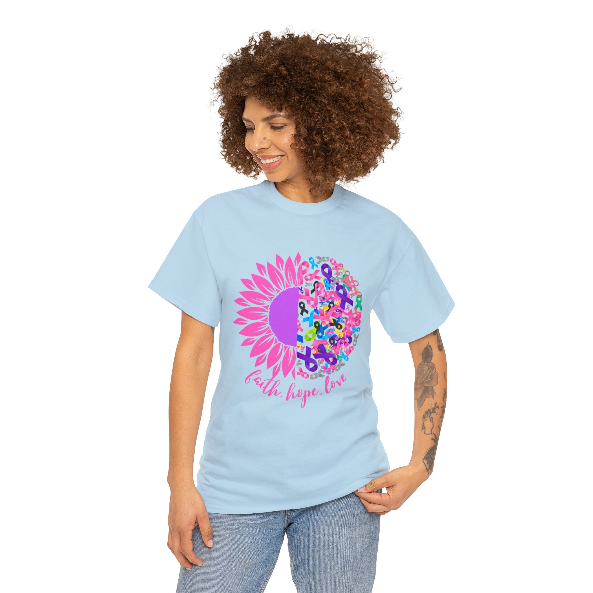 Faith Hope Love Shirt | Cancer Warrior Support Unisex T-Shirt