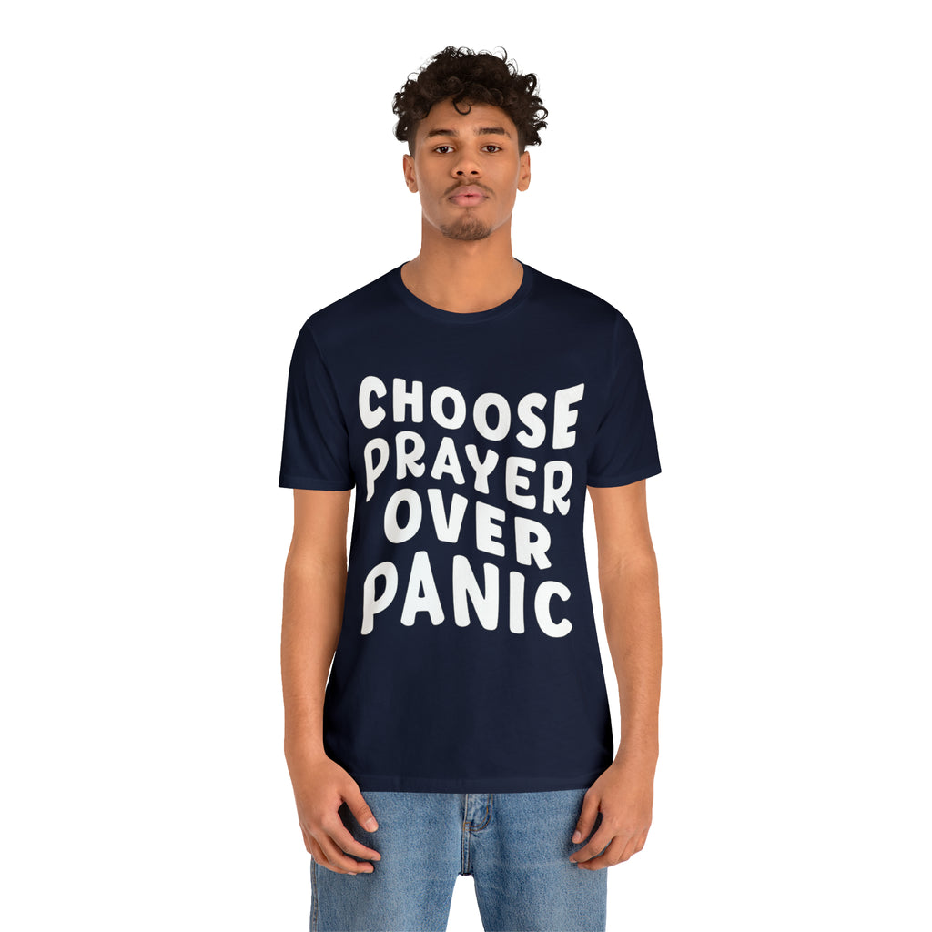 Prayer Over Panic Unisex Shirt | Religious Shirt for Prayers