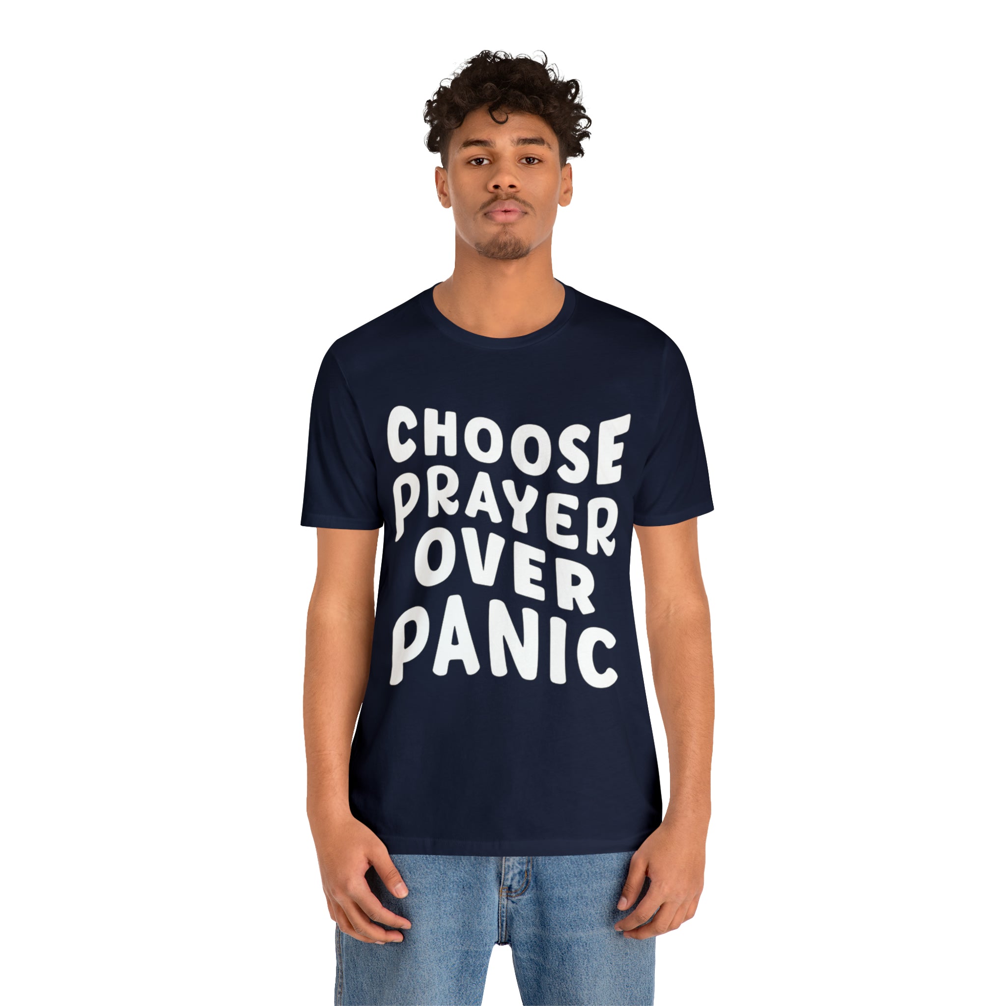 Prayer Over Panic Unisex Shirt | Religious Shirt for Prayers
