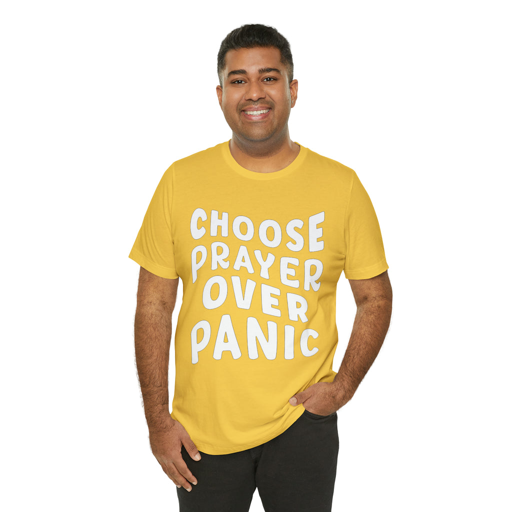 Prayer Over Panic Unisex Shirt | Religious Shirt for Prayers