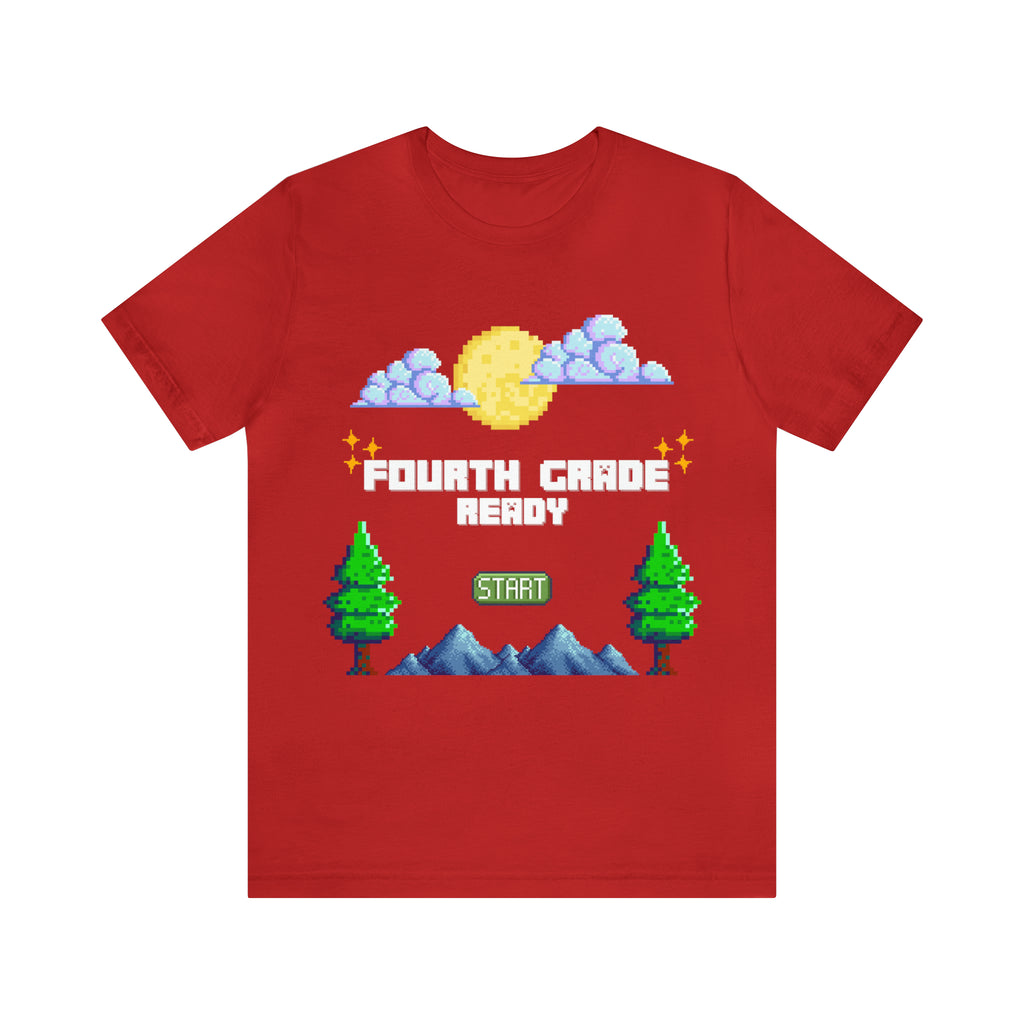 Fourth Grade Ready Pixel Shirt | Minecraft Unisex T-Shirt