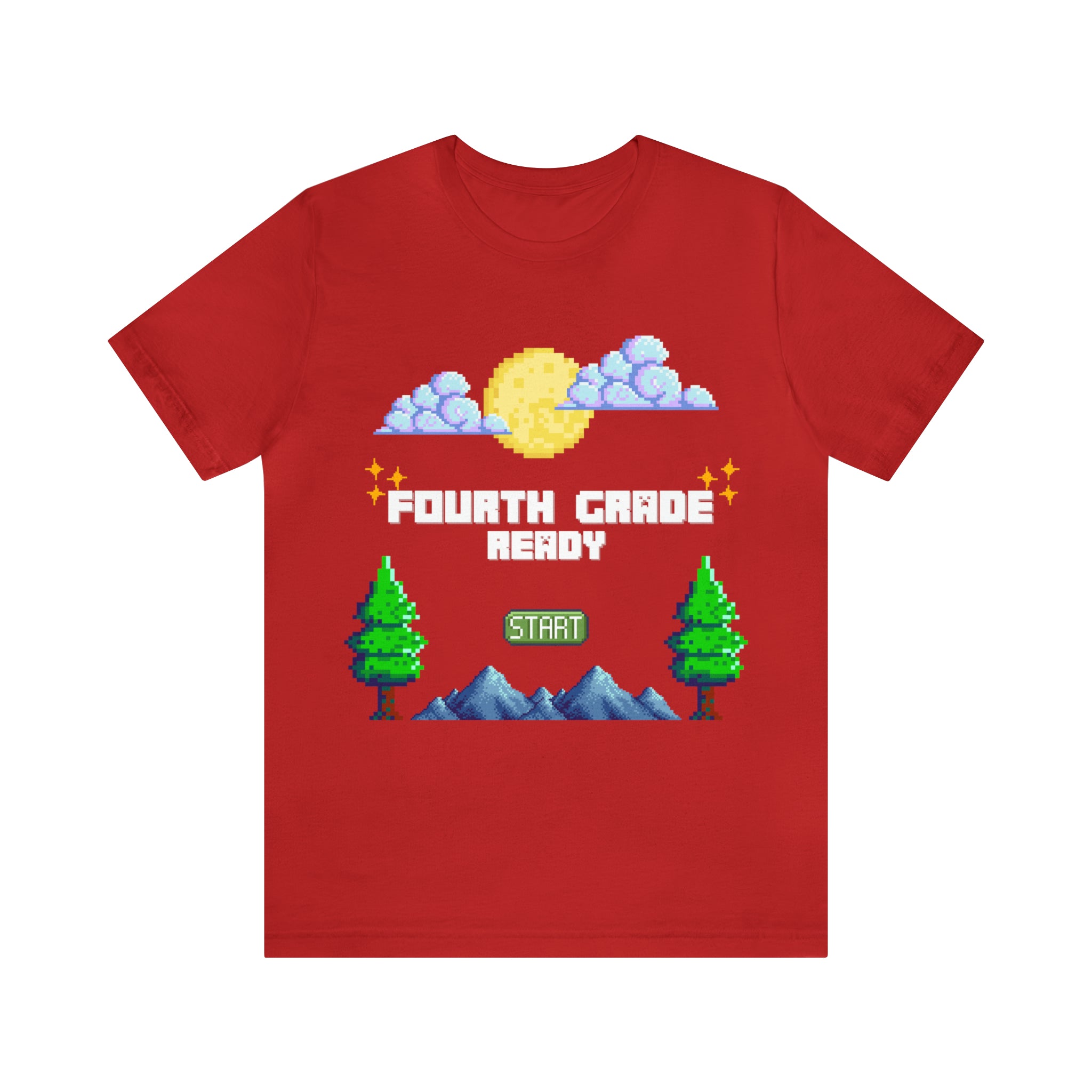 Fourth Grade Ready Pixel Shirt | Minecraft Unisex T-Shirt