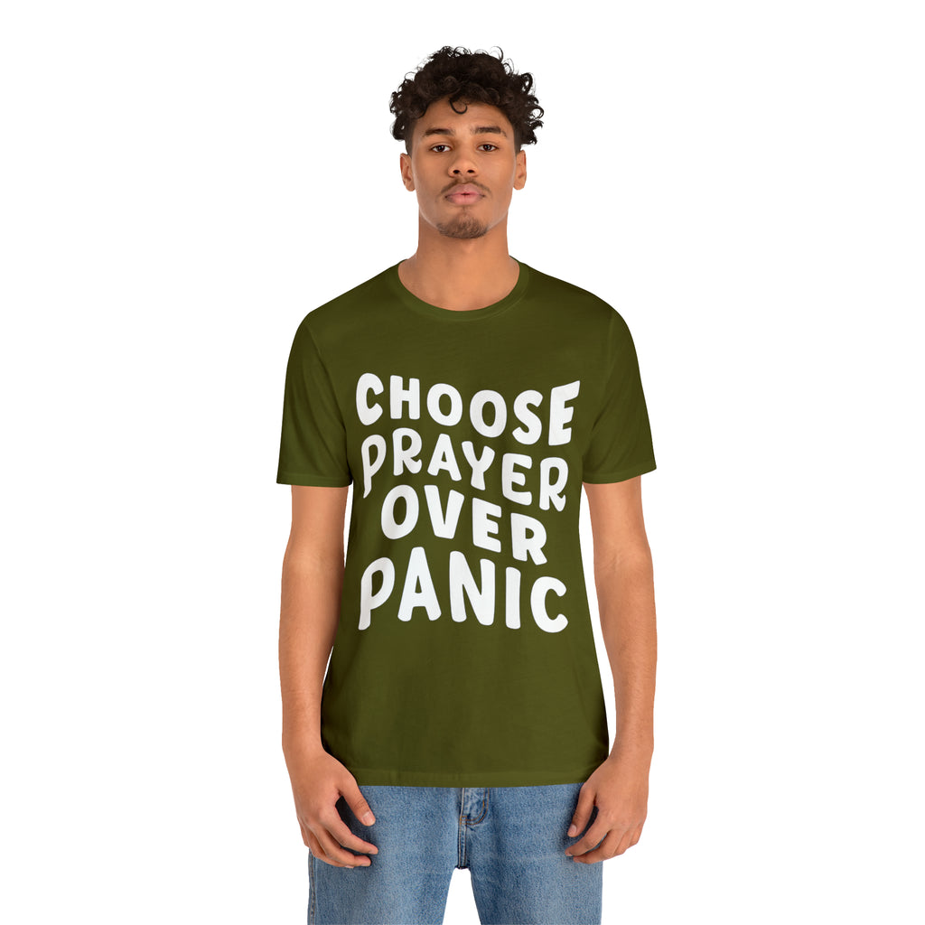 Prayer Over Panic Unisex Shirt | Religious Shirt for Prayers
