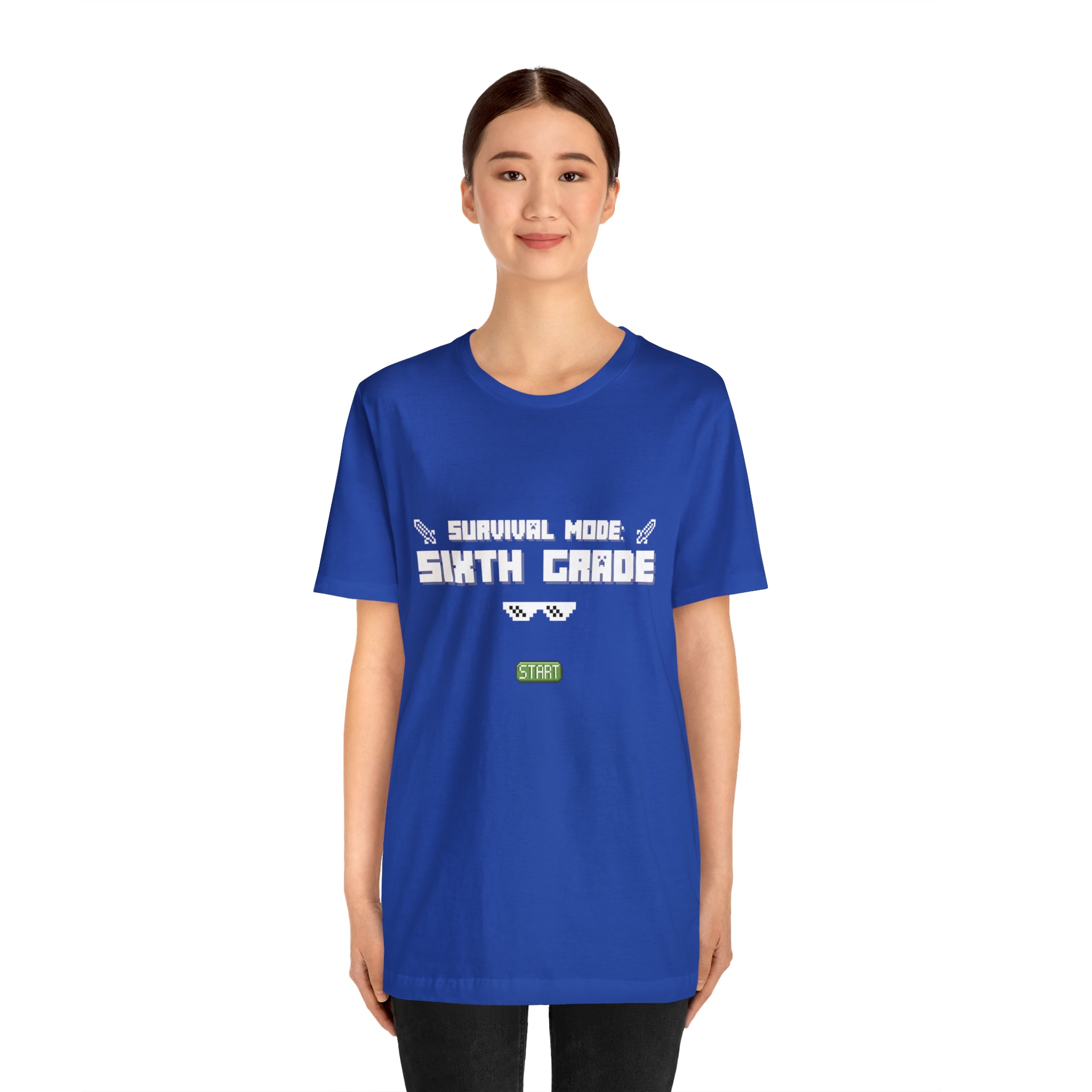 Sixth Grade Survival Mode Shirt | Minecraft School Unisex T-Shirt