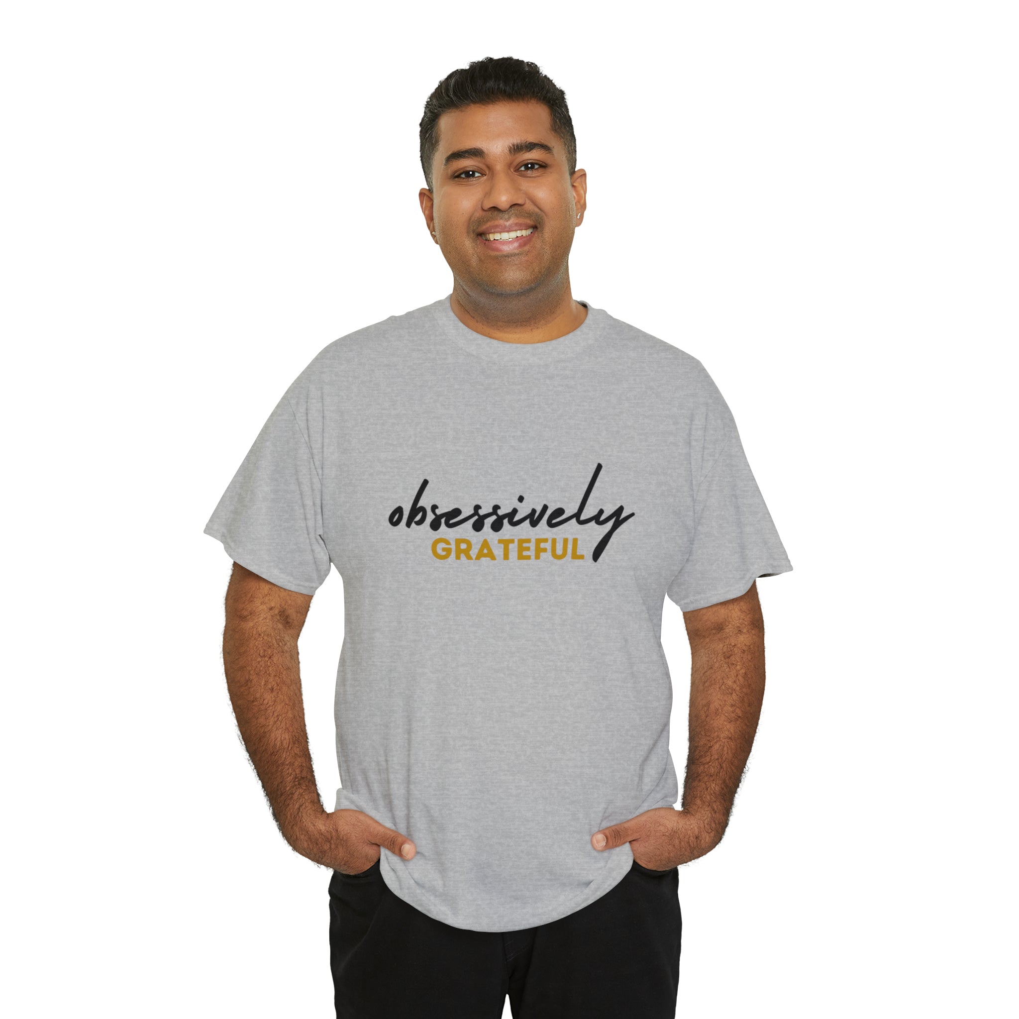 Obsessively Grateful Shirt | Minimalist Unisex T-Shirt