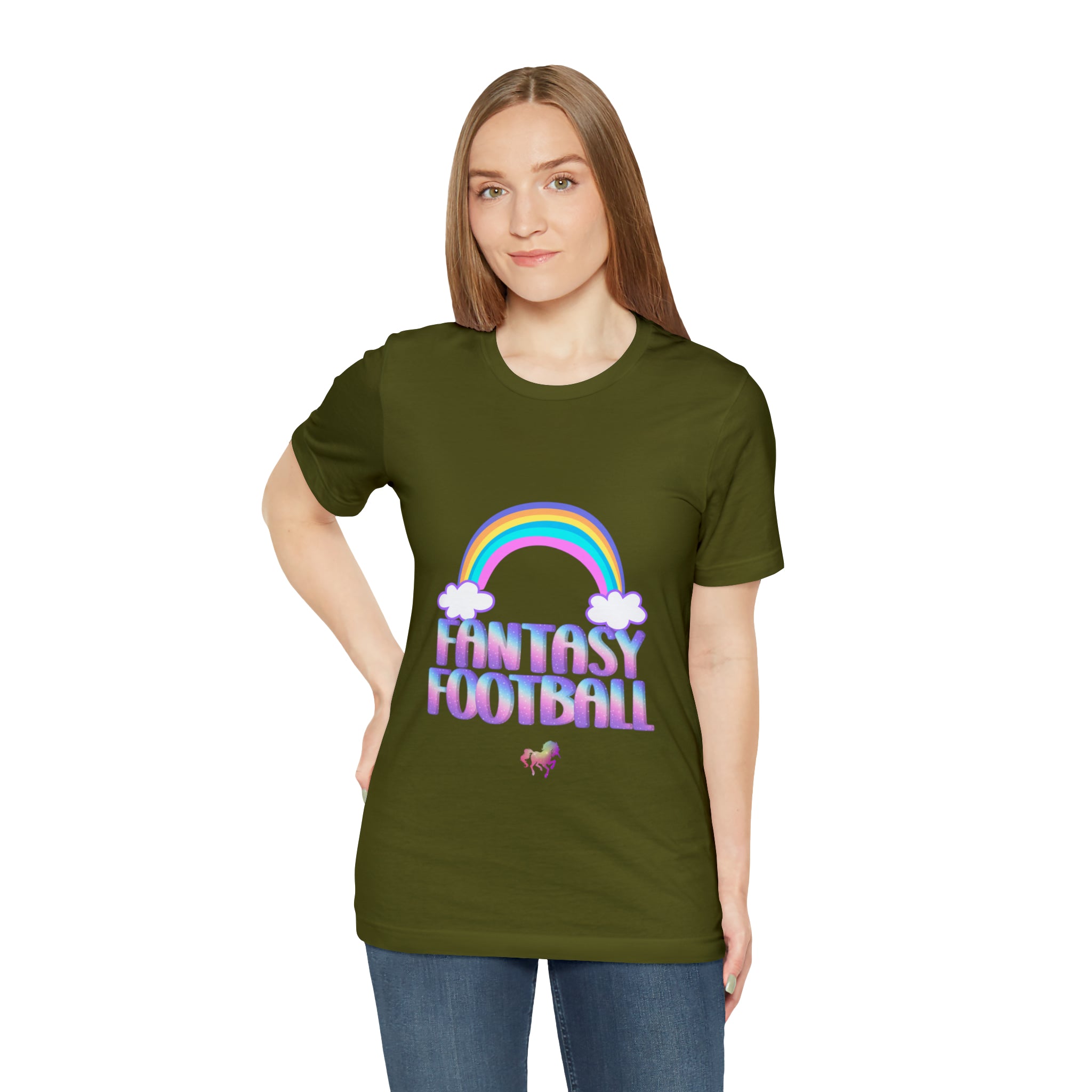 Cute Fantasy Football Shirt | Pink Cute Fantasy Football Unisex T-Shirt