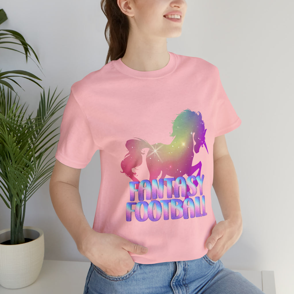 Fantasy Football Pink Shirt | Unicorn Fantasy Football Unisex T-Shirt