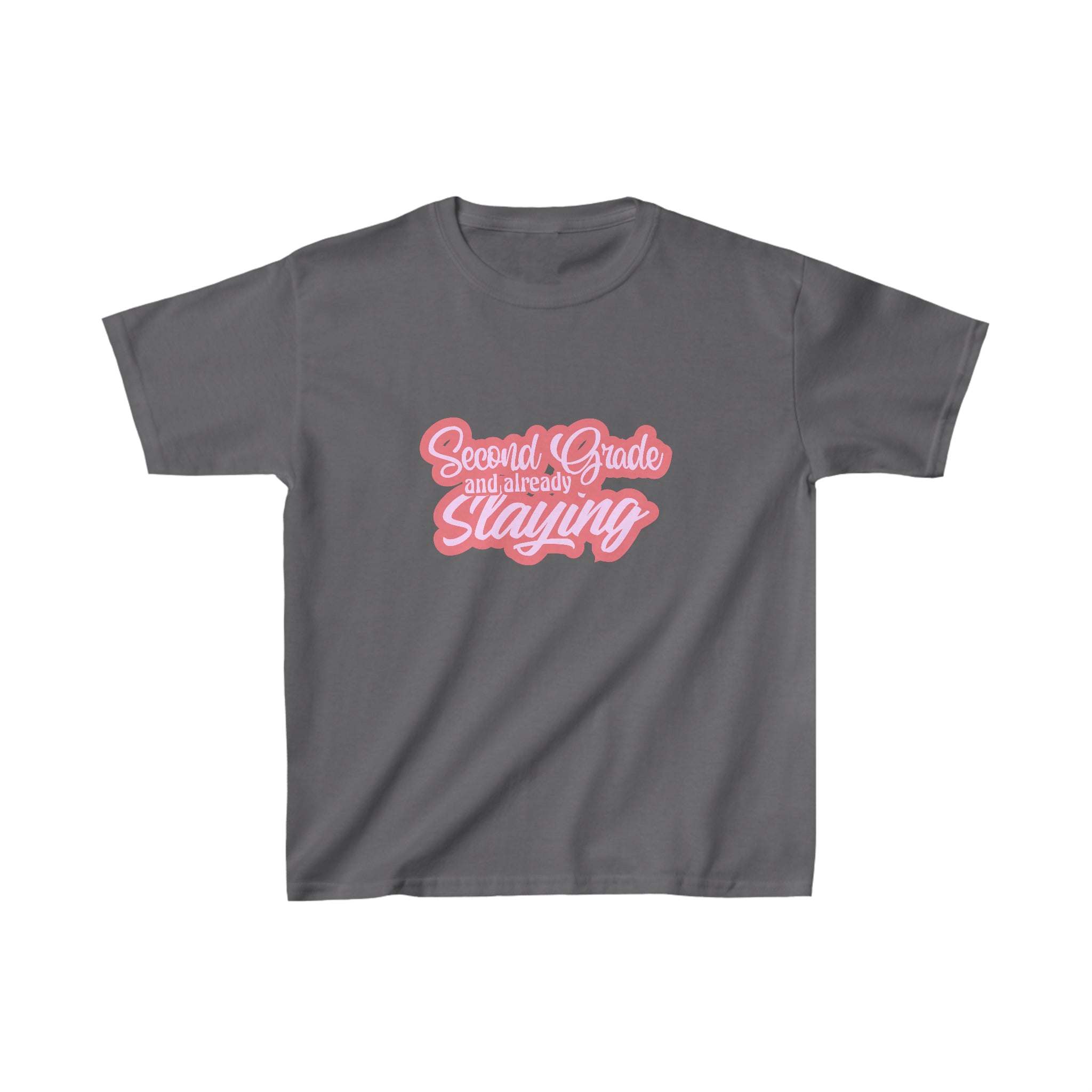 Slaying in Second Grade Shirt | School Kids Heavy Cotton™ Tee
