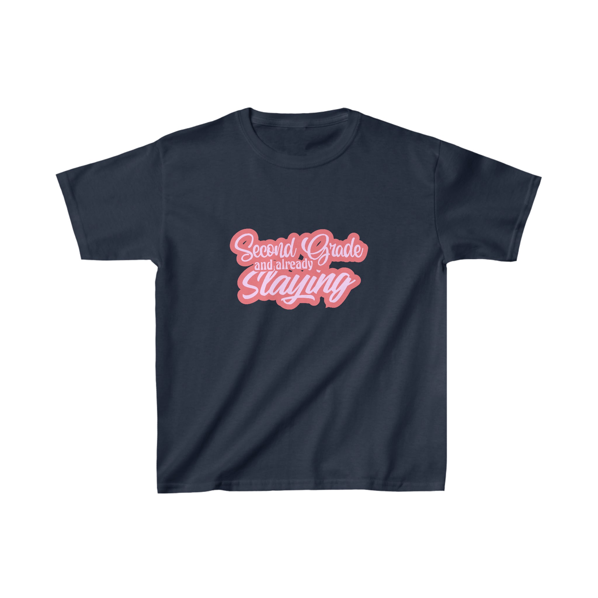 Slaying in Second Grade Shirt | School Kids Heavy Cotton™ Tee