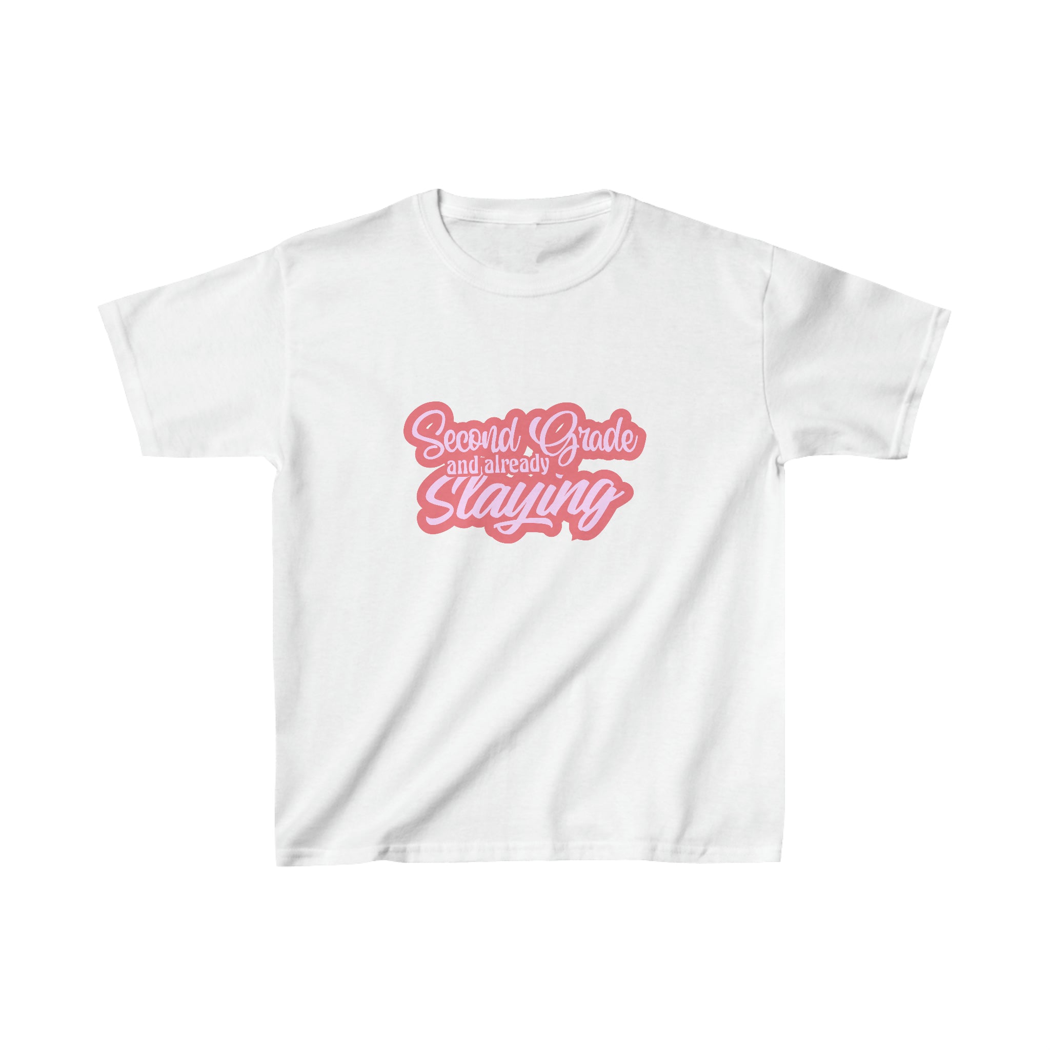 Slaying in Second Grade Shirt | School Kids Heavy Cotton™ Tee
