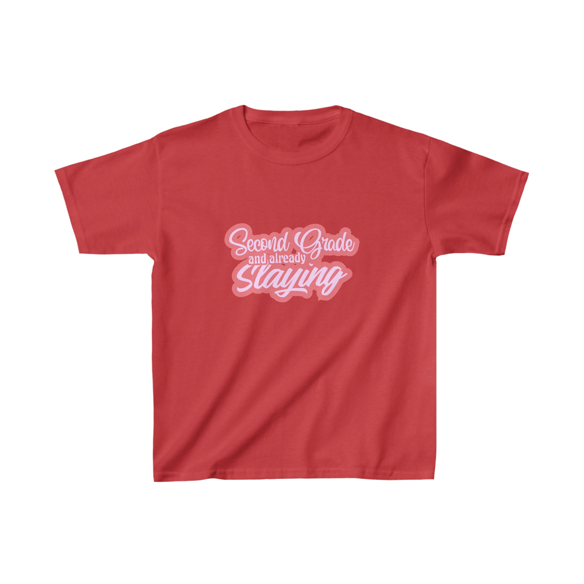 Slaying in Second Grade Shirt | School Kids Heavy Cotton™ Tee