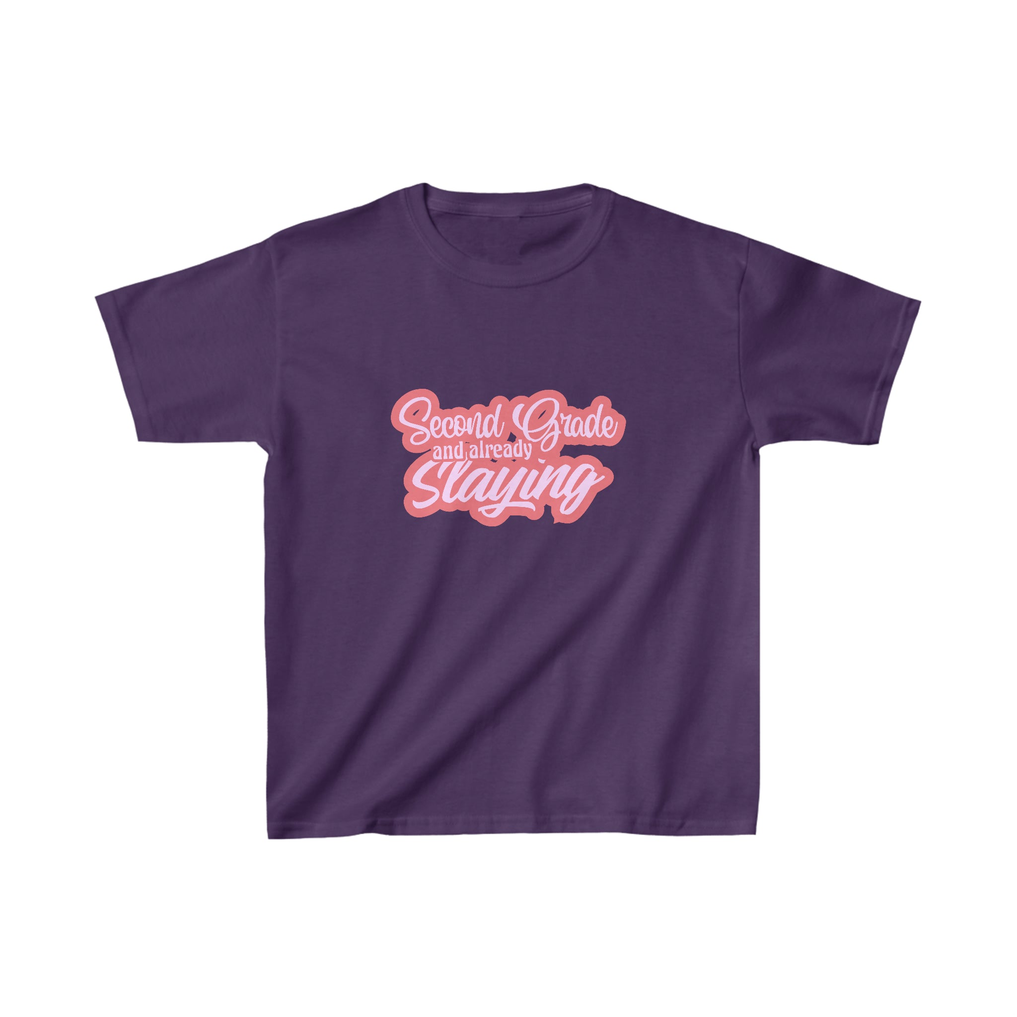 Slaying in Second Grade Shirt | School Kids Heavy Cotton™ Tee
