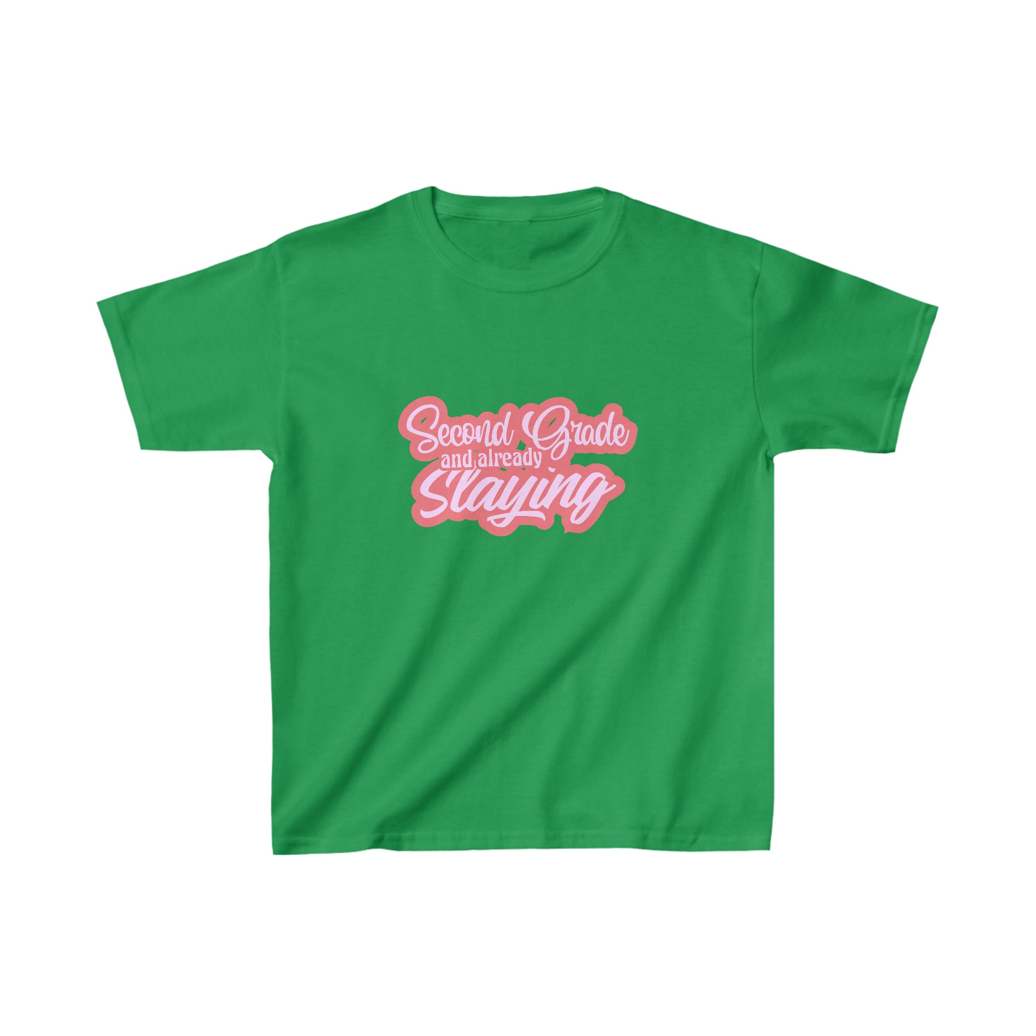 Slaying in Second Grade Shirt | School Kids Heavy Cotton™ Tee