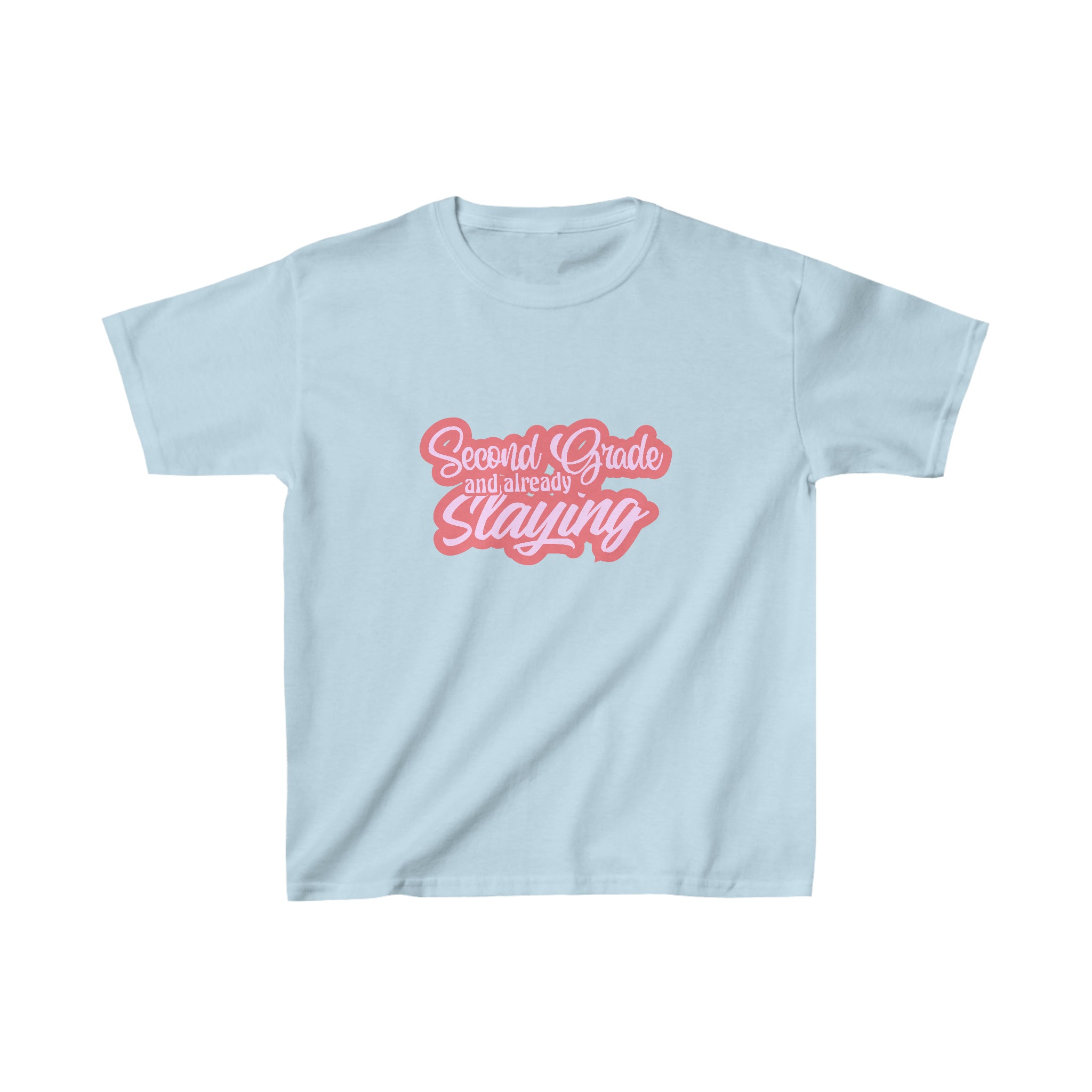 Slaying in Second Grade Shirt | School Kids Heavy Cotton™ Tee
