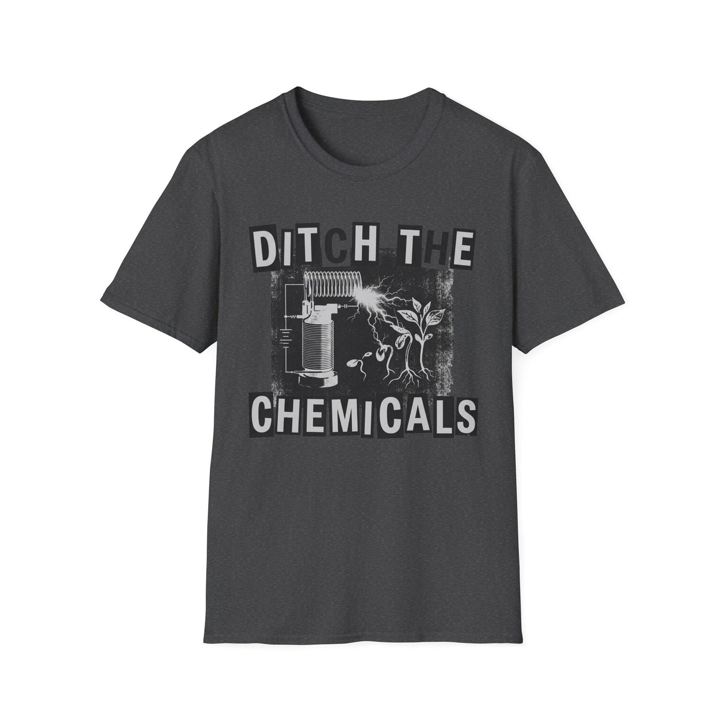 Ditch The Chemicals T‑Shirt — Vintage Eco-Friendly Protest Tee