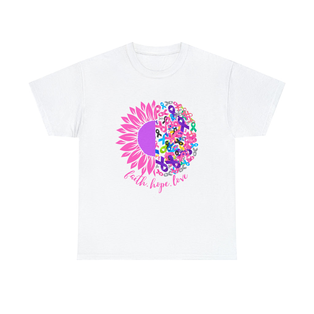Faith Hope Love Shirt | Cancer Warrior Support Unisex T-Shirt