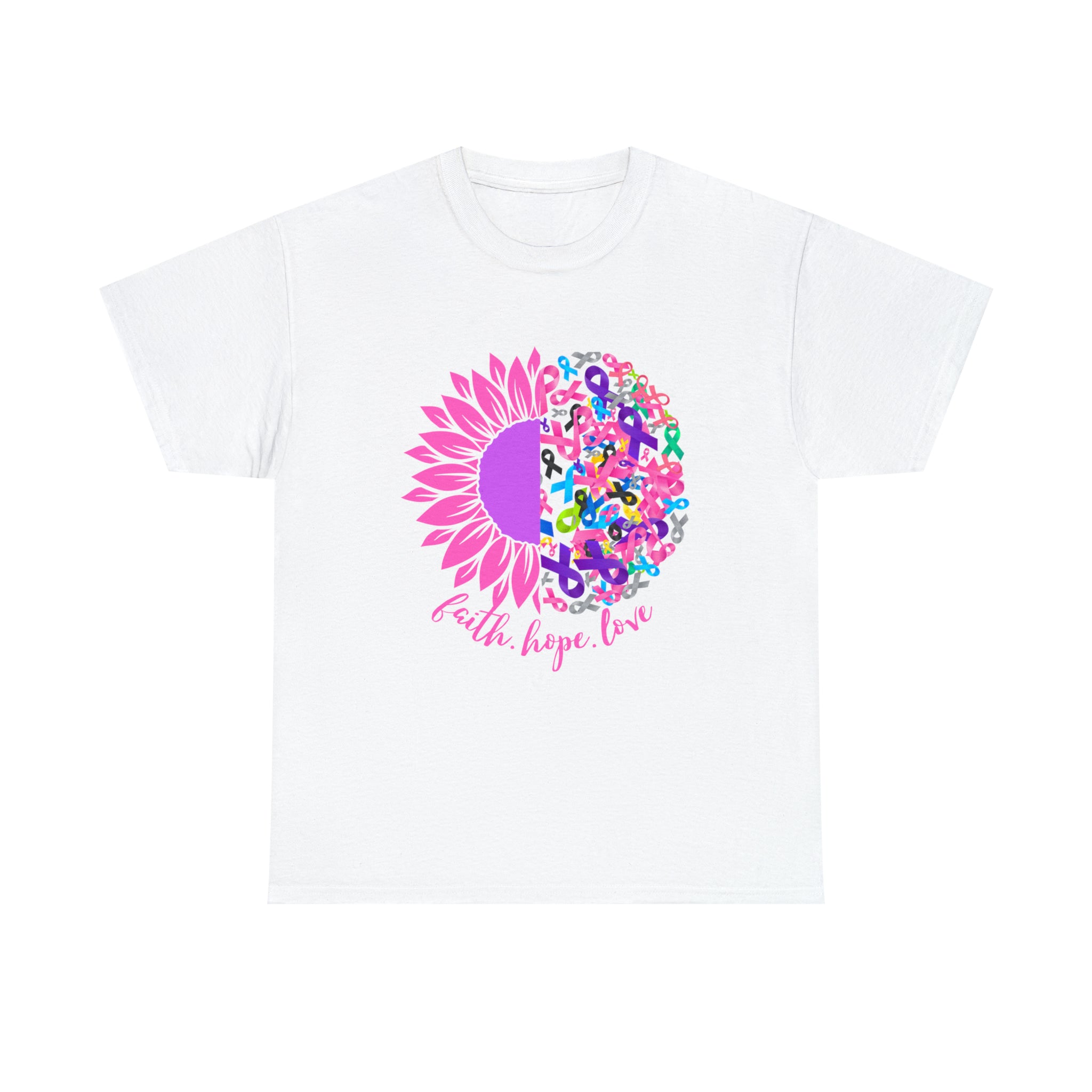 Faith Hope Love Shirt | Cancer Warrior Support Unisex T-Shirt