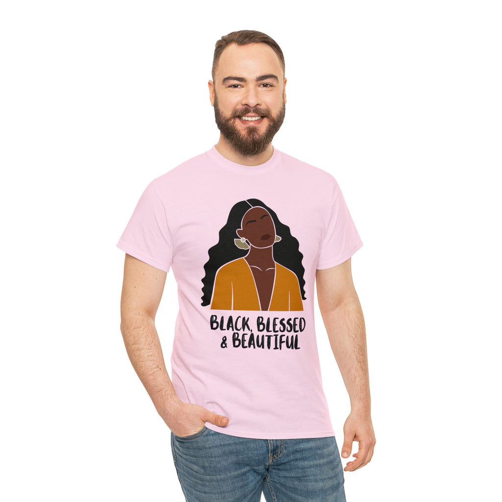 Black, Blessed & Beautiful Shirt | Empowered & Beautiful Cotton T-shirt