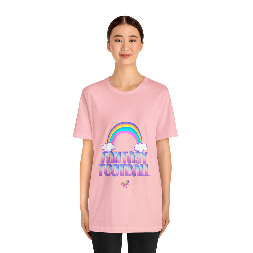 Cute Fantasy Football Shirt | Pink Cute Fantasy Football Unisex T-Shirt