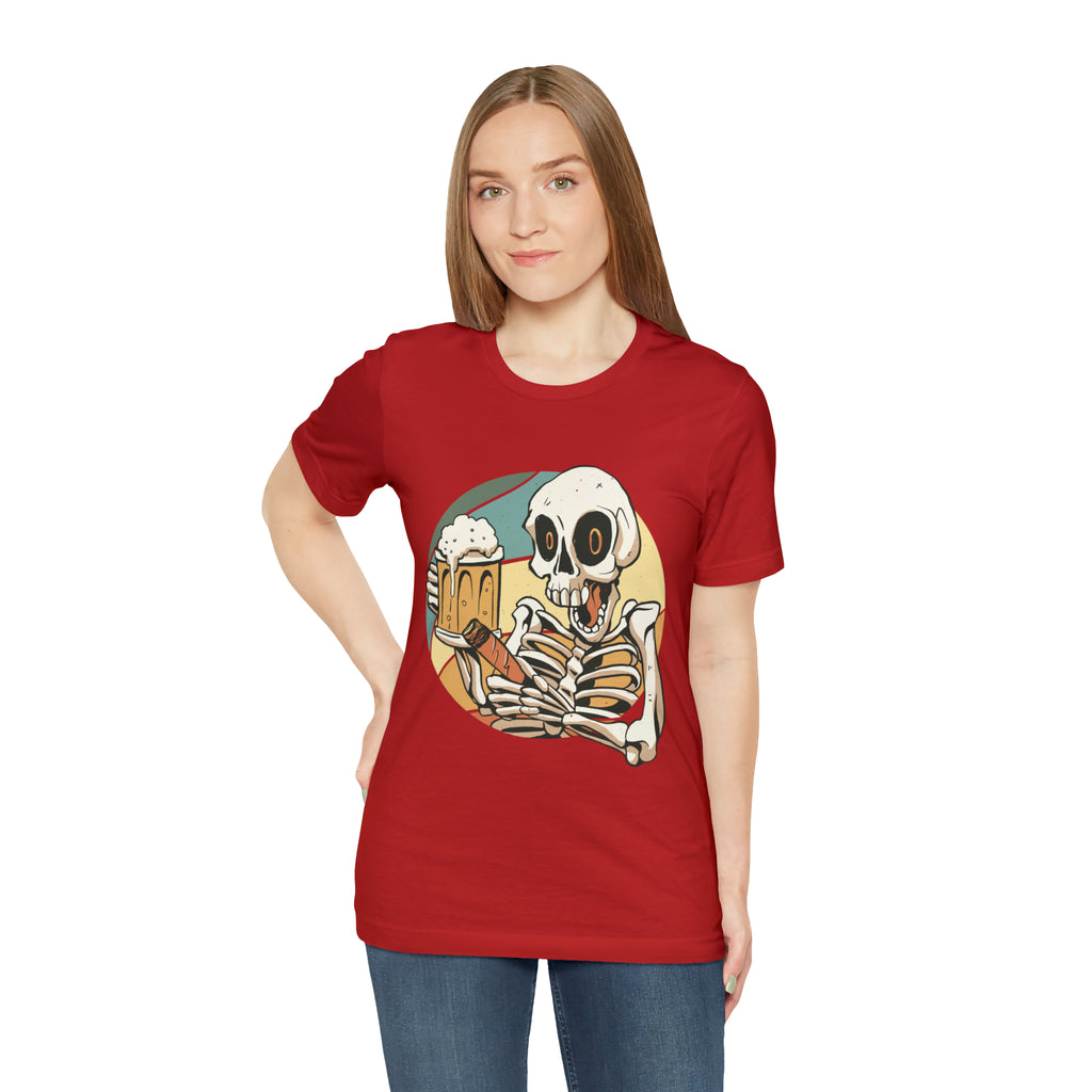 Skeleton Beer Shirt | Drink Beer Unisex T-Shirt