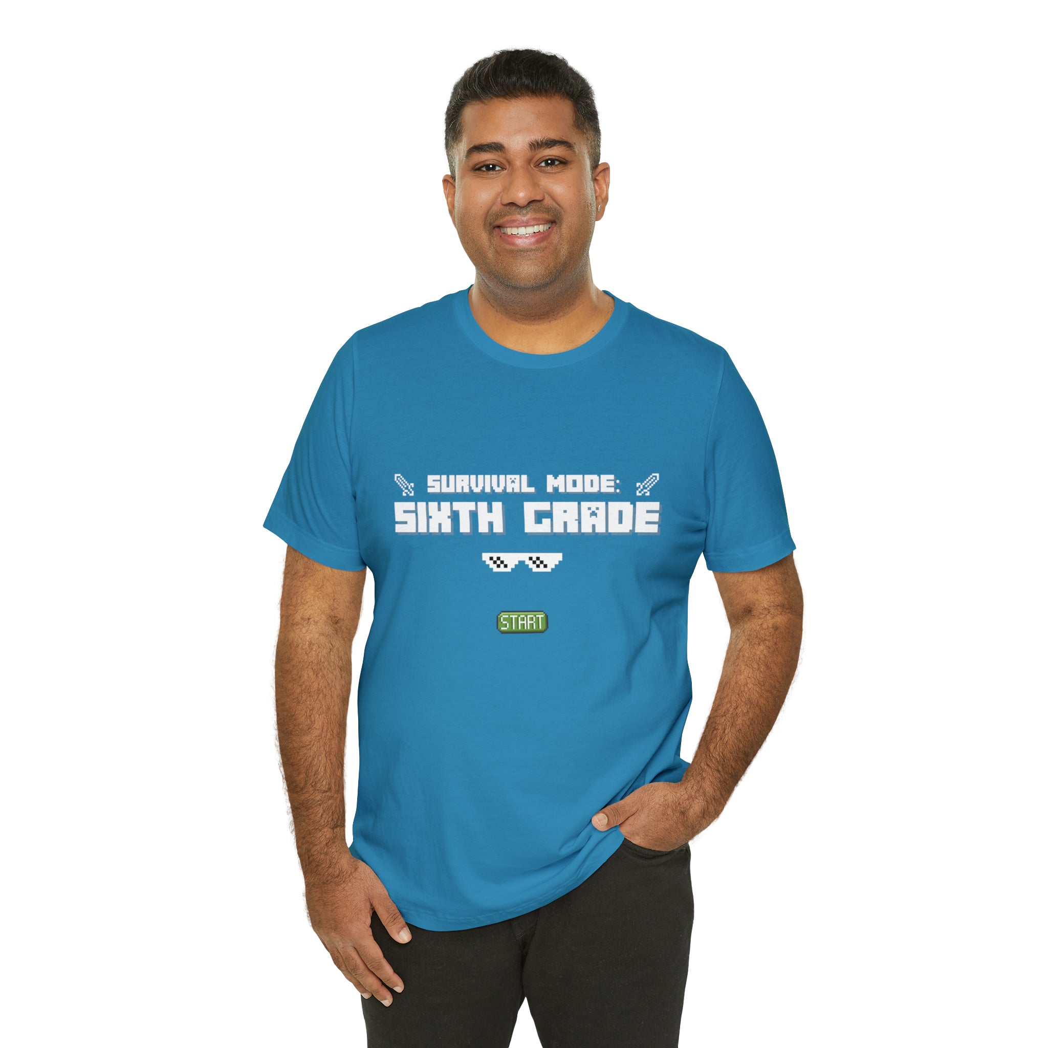 Sixth Grade Survival Mode Shirt | Minecraft School Unisex T-Shirt