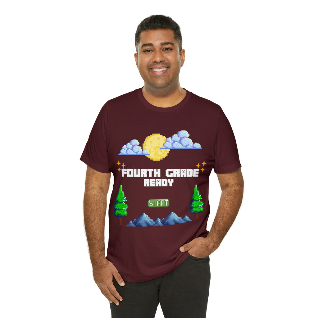 Fourth Grade Ready Pixel Shirt | Minecraft Unisex T-Shirt
