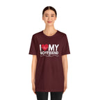 I Love My Boyfriend Shirt | Couple Love T-Shirt, Pair Girlfriend Boyfriend Matching Shirt