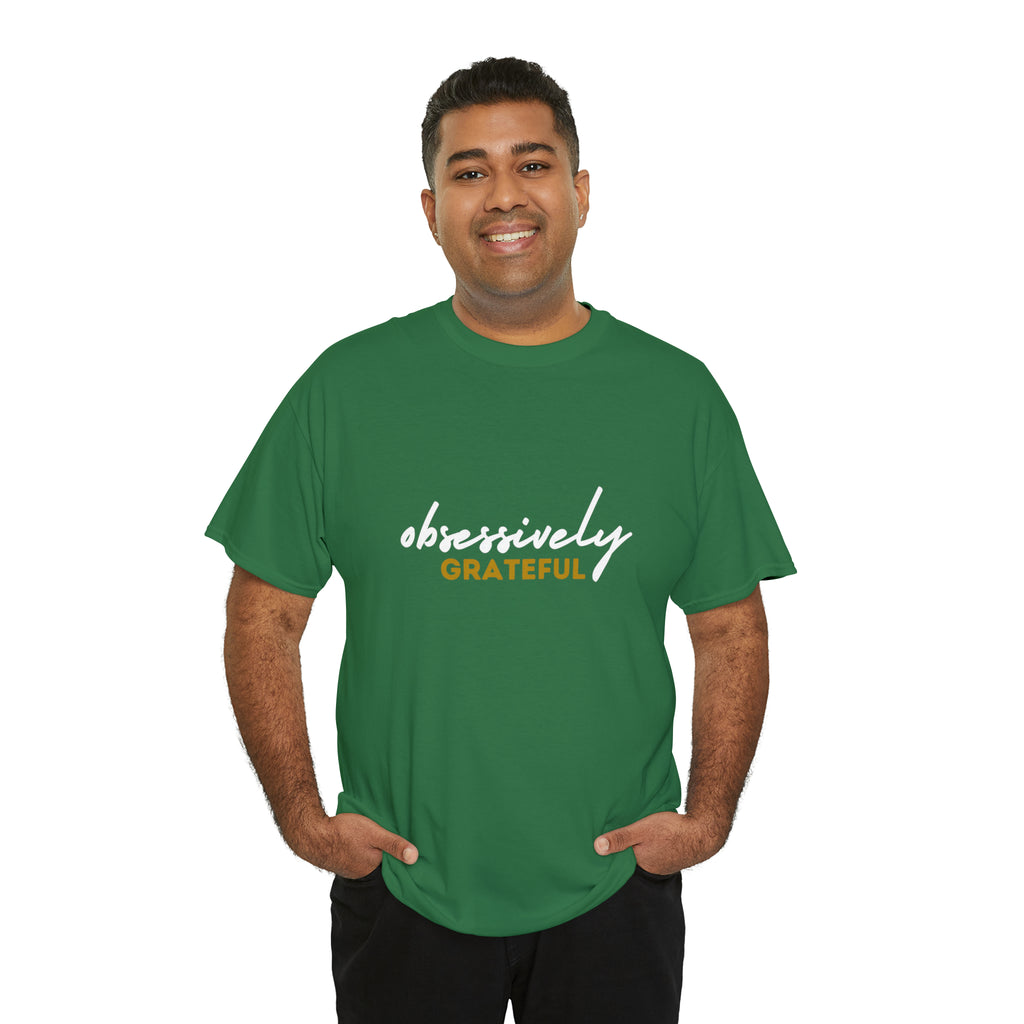 Obsessively Grateful Shirt | Minimalist Unisex T-Shirt