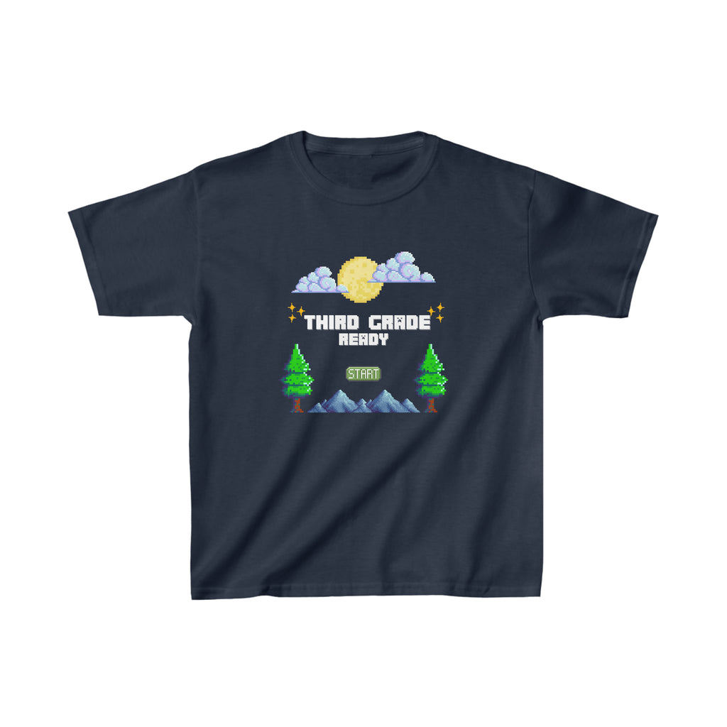 Third Grade Ready Pixel Shirt | Minecraft Kids Heavy Cotton™ Tee
