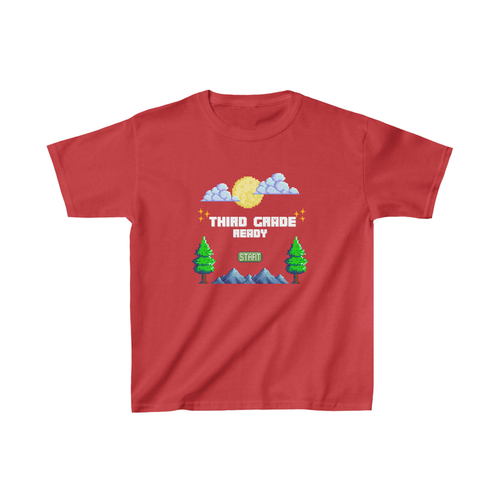 Third Grade Ready Pixel Shirt | Minecraft Kids Heavy Cotton™ Tee