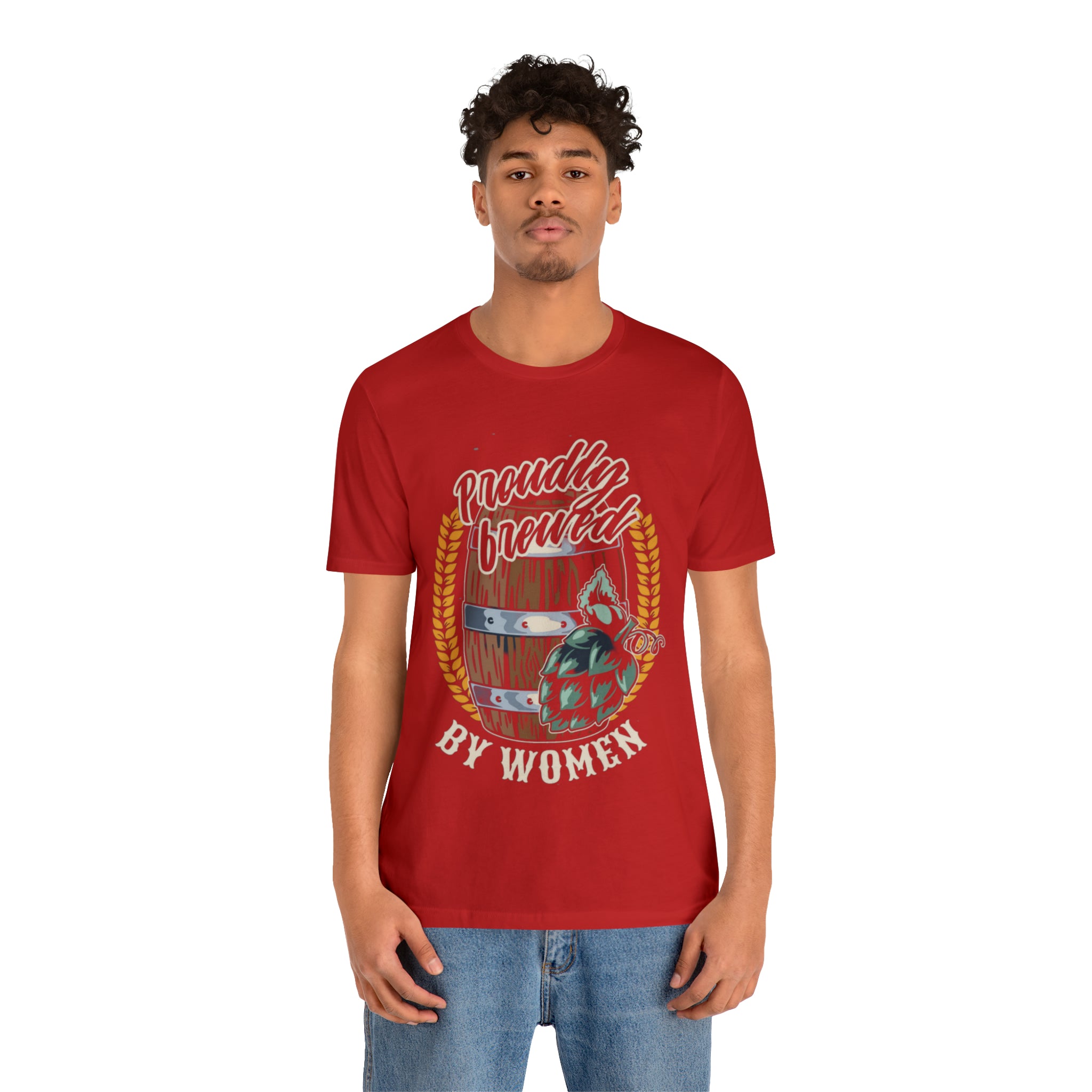 Brewed by Women Beer Shirt | Drink Beer Unisex T-Shirt