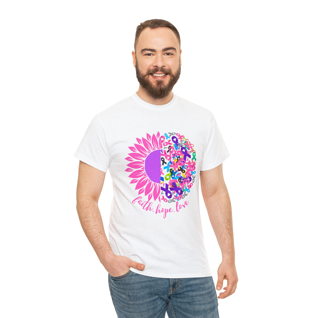 Faith Hope Love Shirt | Cancer Warrior Support Unisex T-Shirt