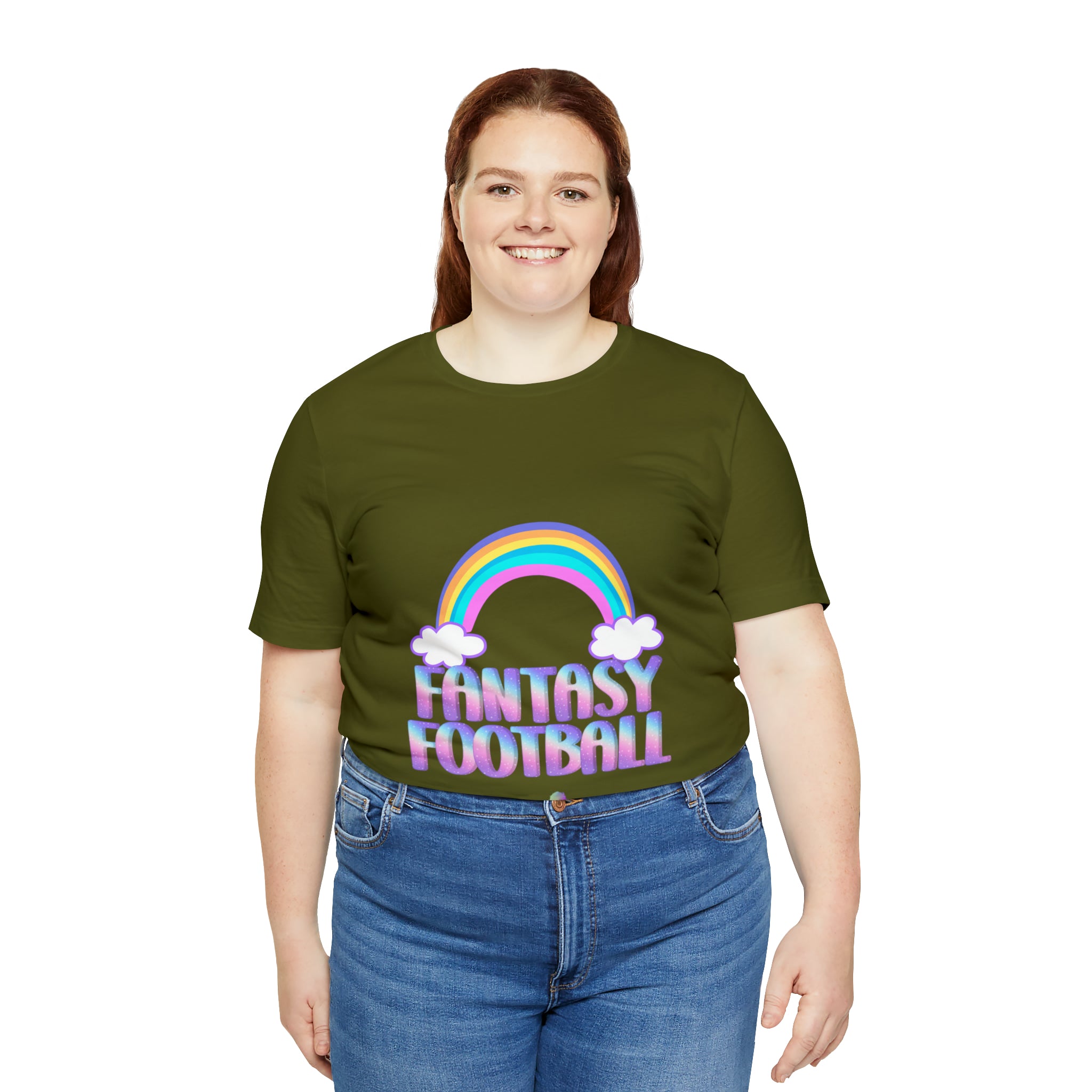 Cute Fantasy Football Shirt | Pink Cute Fantasy Football Unisex T-Shirt