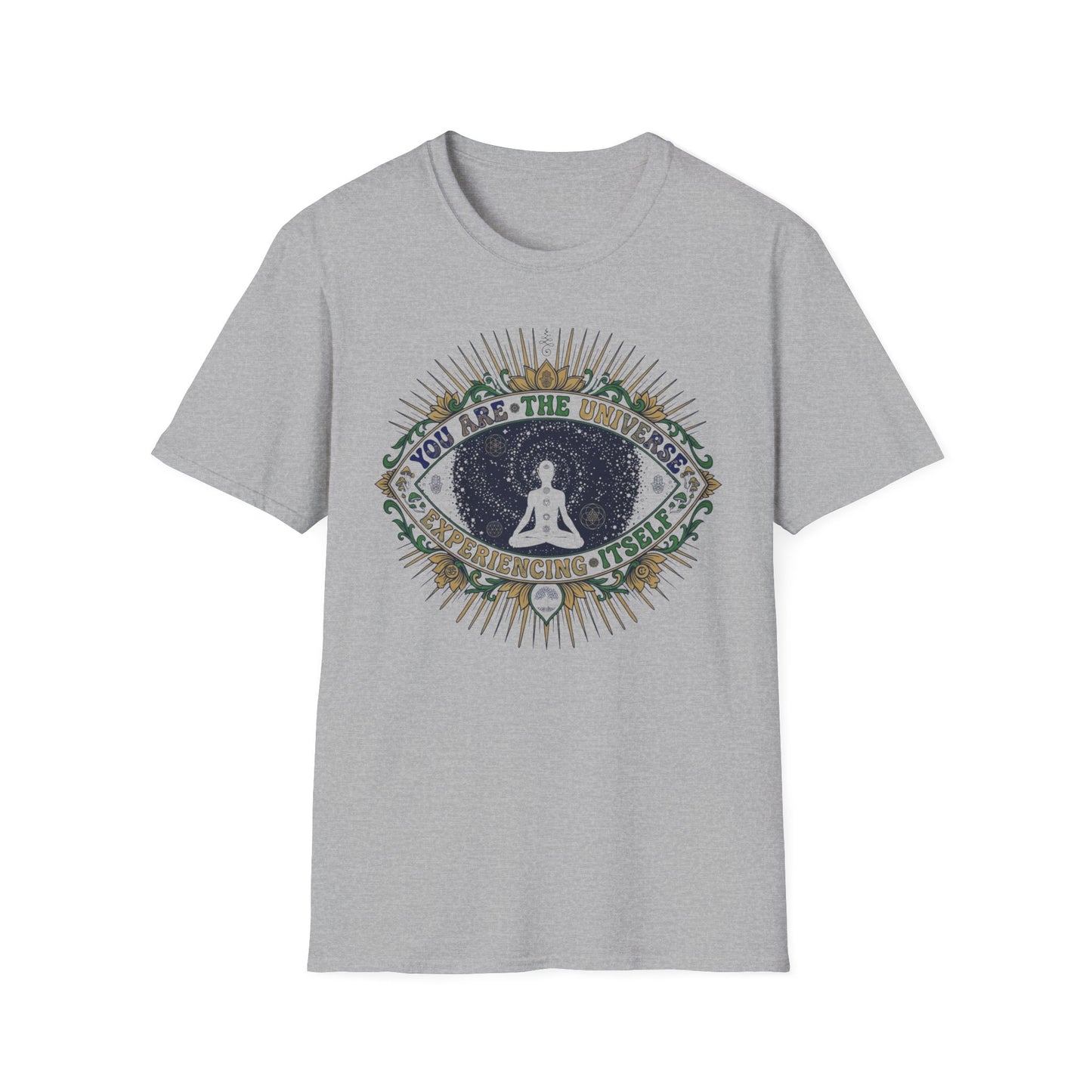 Meditation Tee — "You Are the Universe" Spiritual Graphic T-Shirt