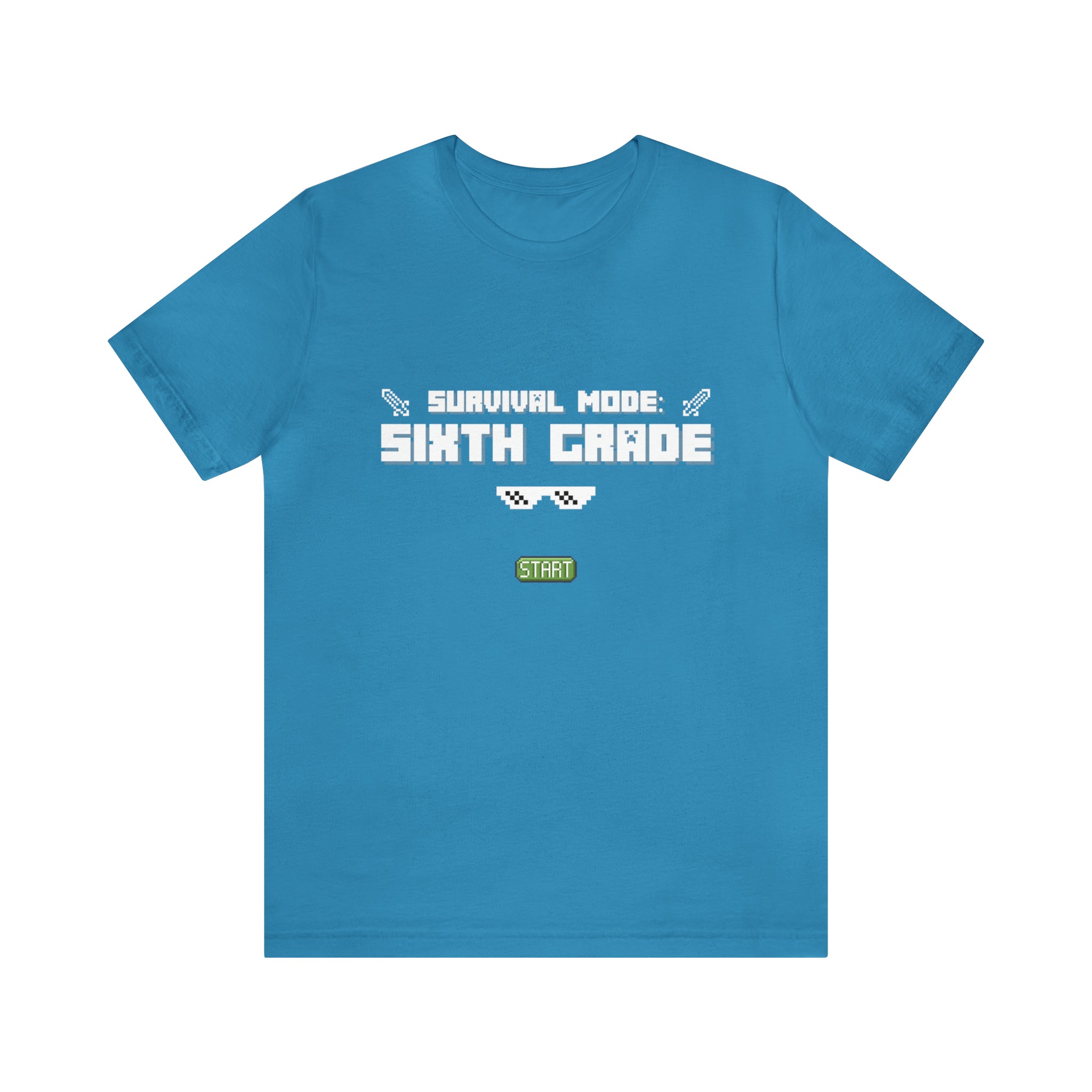 Sixth Grade Survival Mode Shirt | Minecraft School Unisex T-Shirt